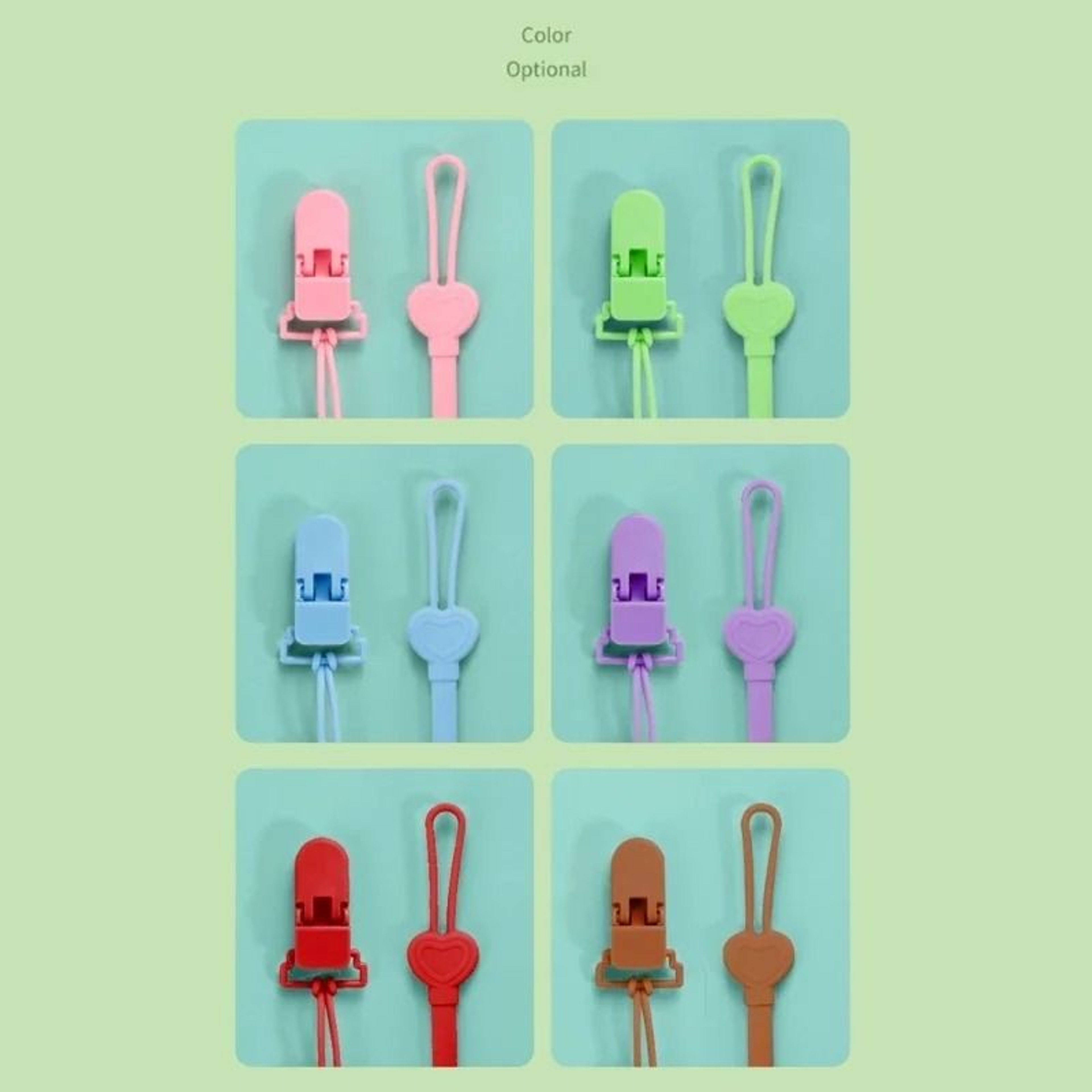Flexible Silicone Pediatric Tether And Pacifier Strap 2