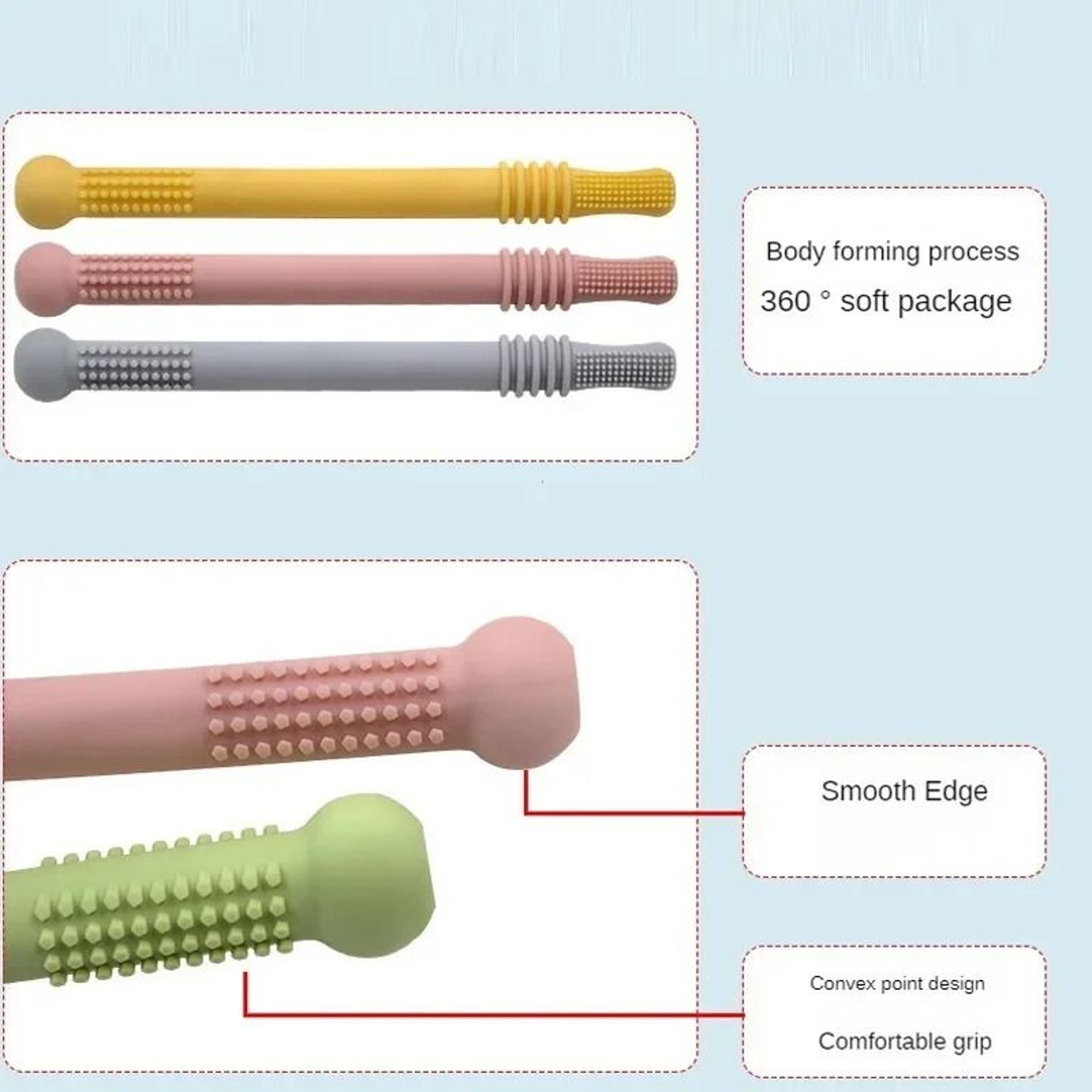Flexible Silicone Pediatric Molar Relief Wand 2