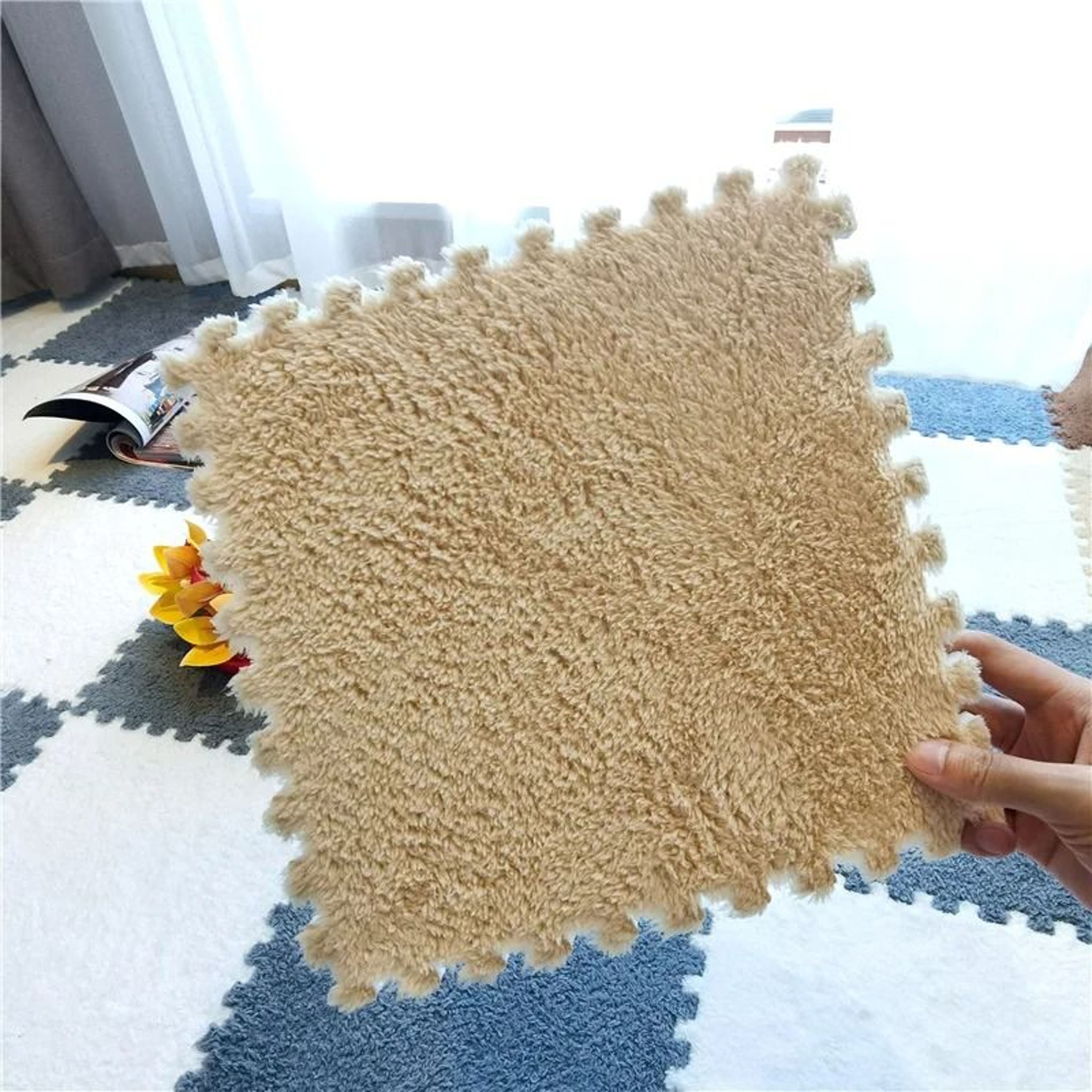 Plush Interlocking Pediatric Floor Mat Tiles 8