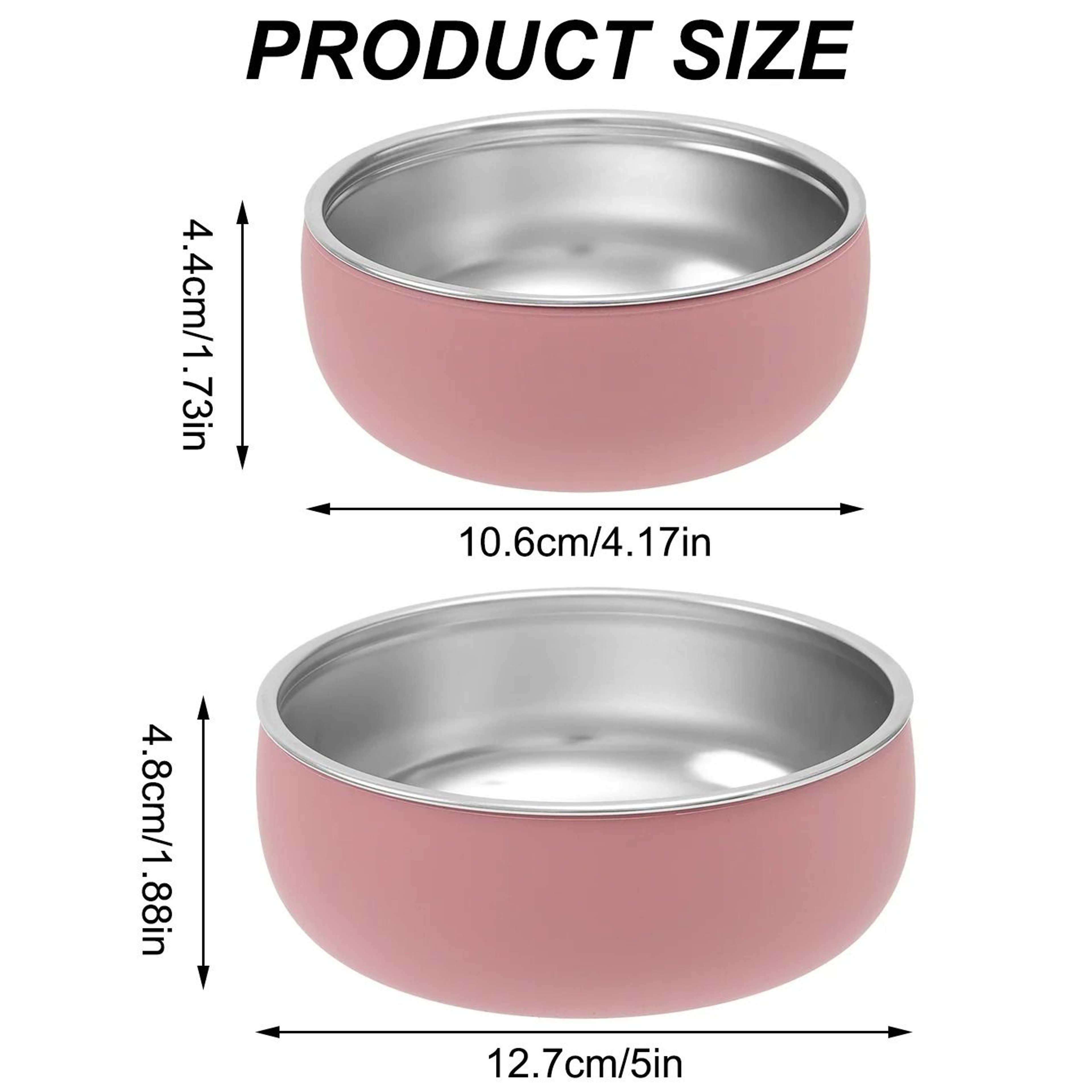 Double Layer Stainless Steel Pediatric Feeding Bowl Set – view 1