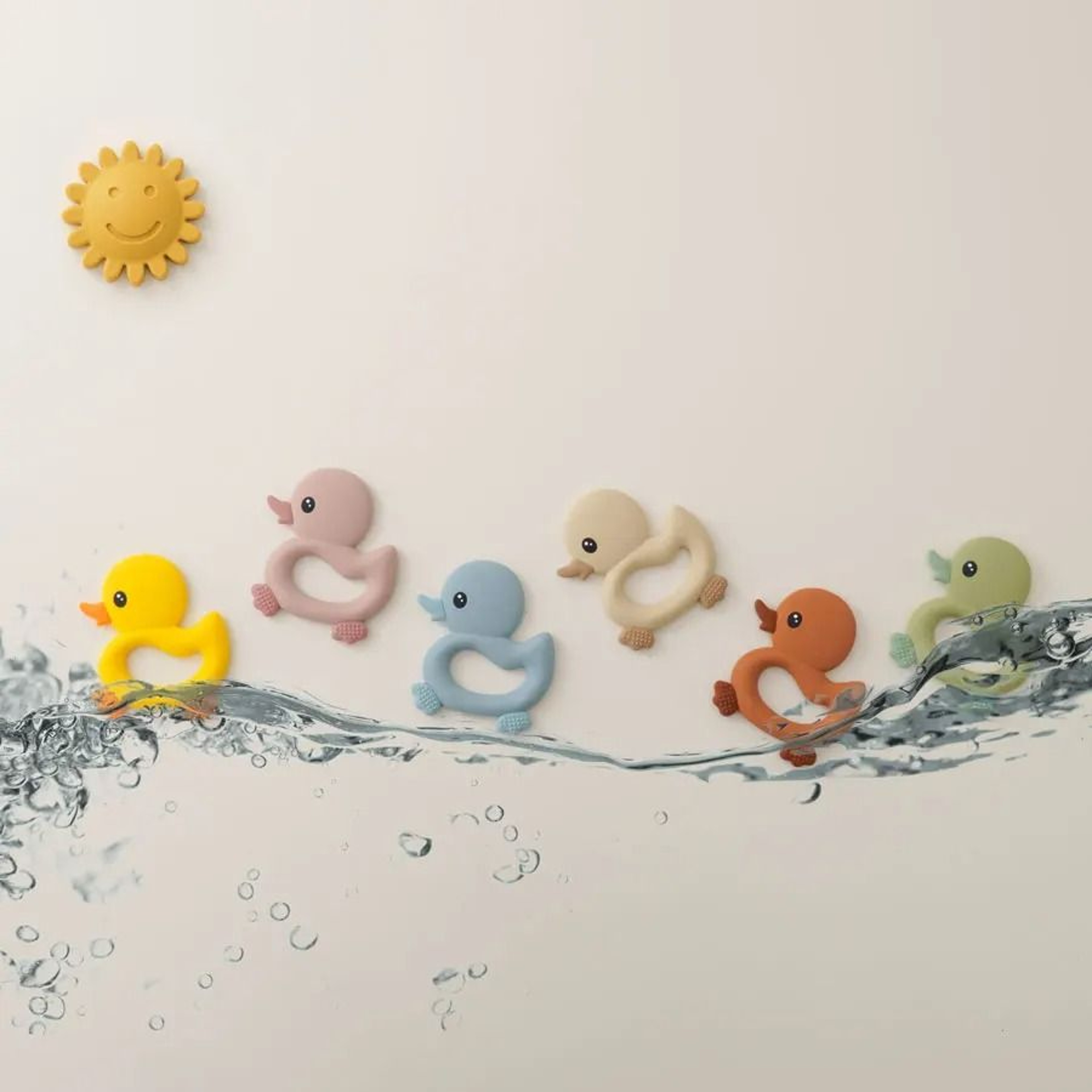 Cartoon Duck Kids Silicone Teether 5