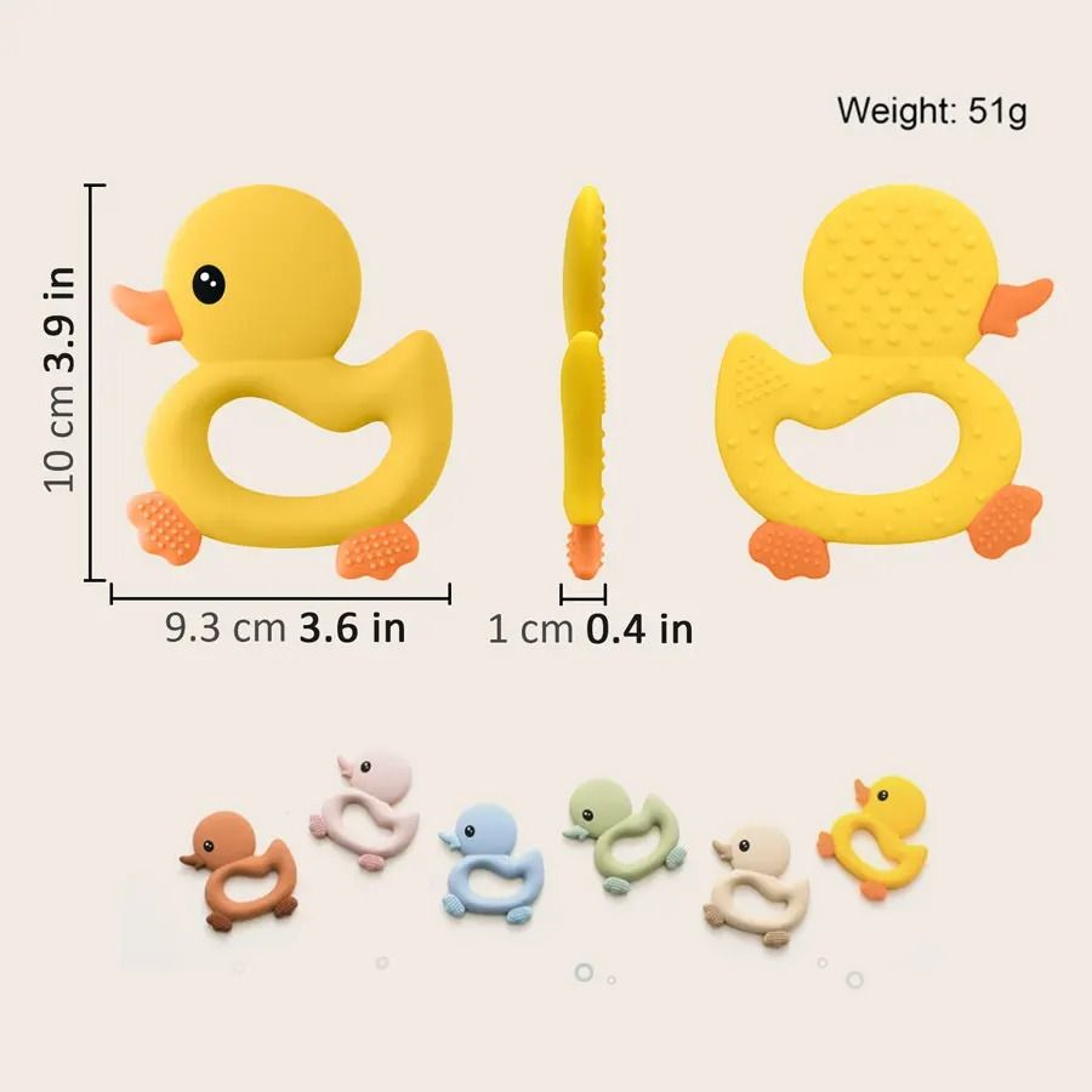 Cartoon Duck Kids Silicone Teether – view 15