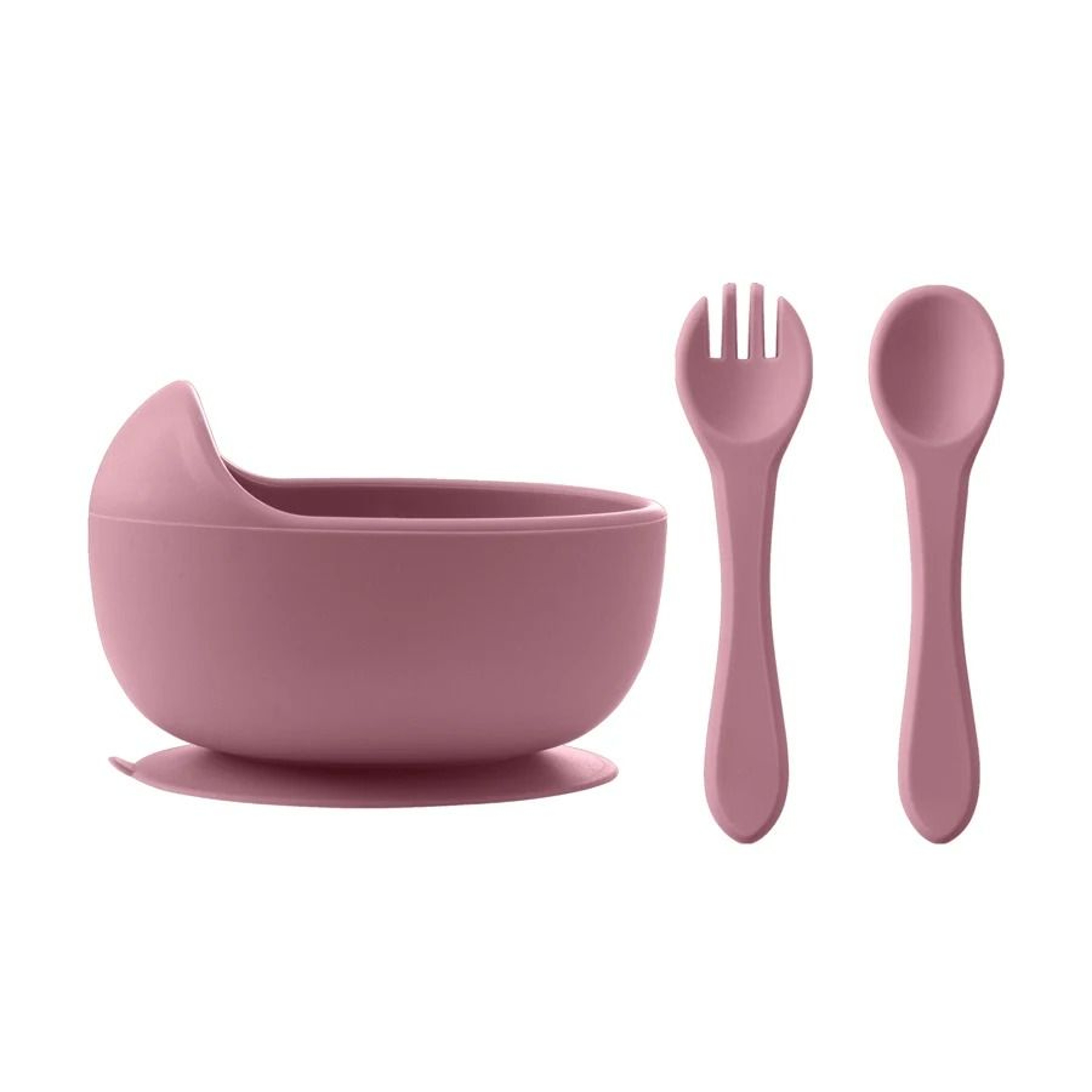 3 Piece Wood And Silicone Kids Feeding Bowl Set 6