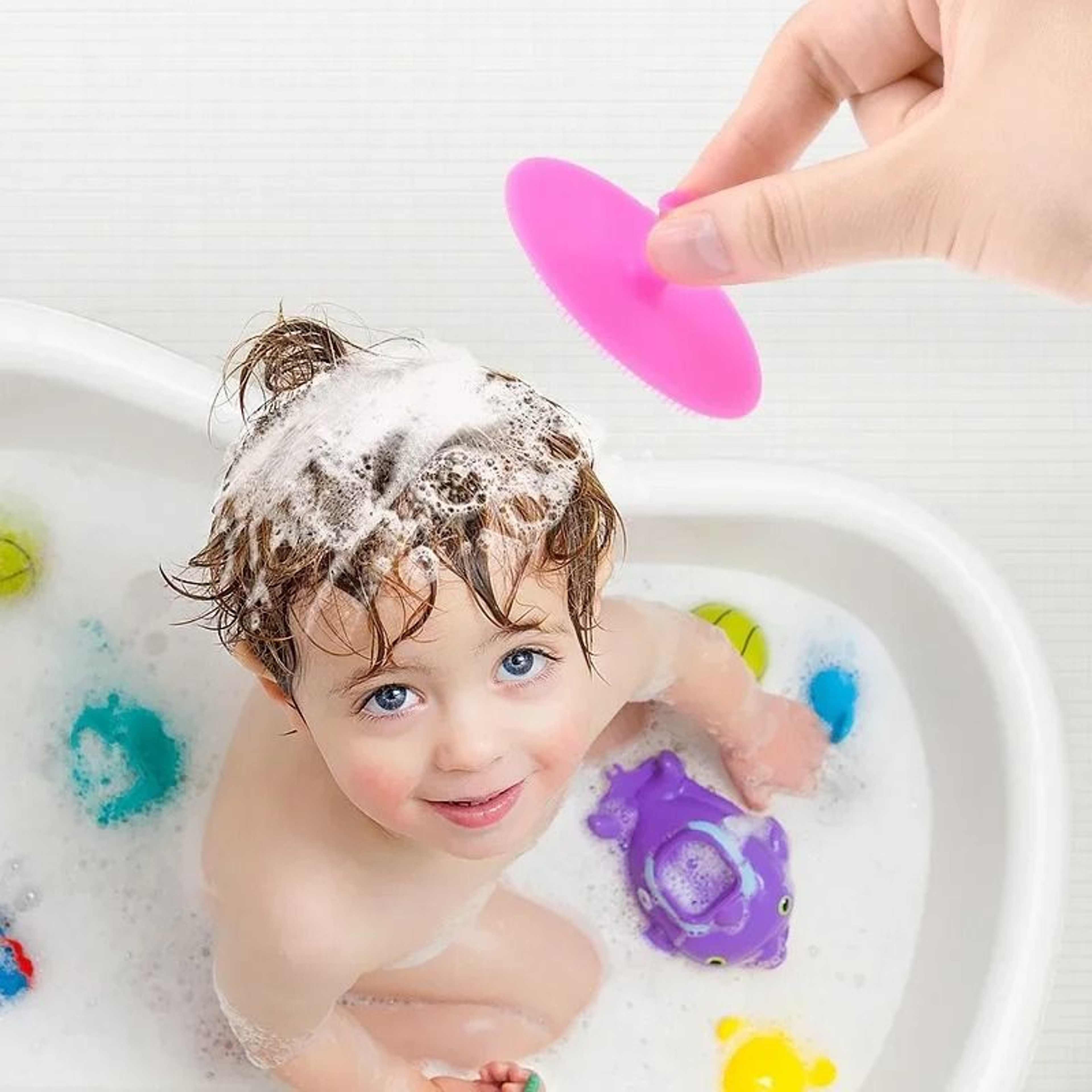 Soft Silicone Kids Shampoo And Massage Brush 3