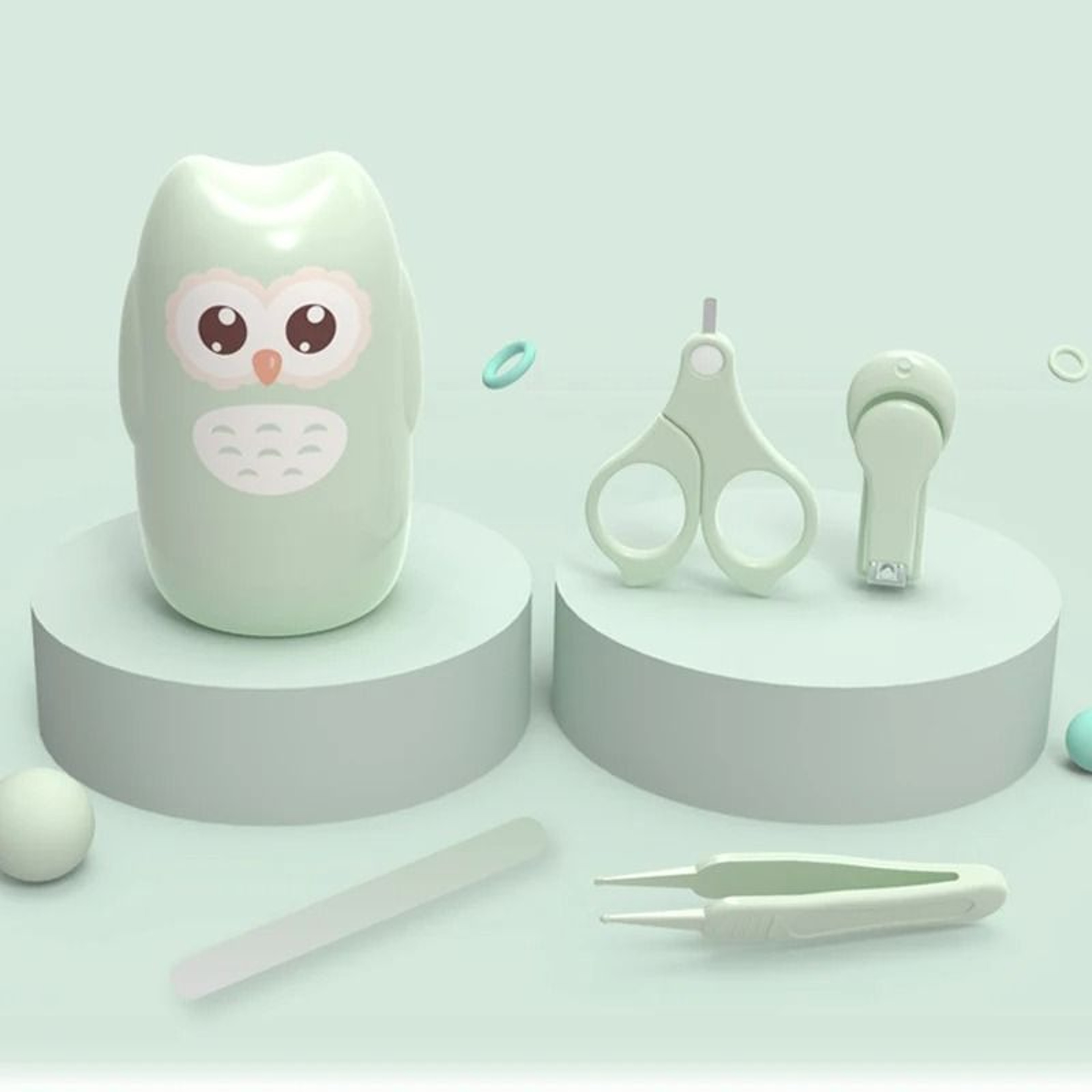 4 Piece Kids Portable Safe Nail Care Set 0