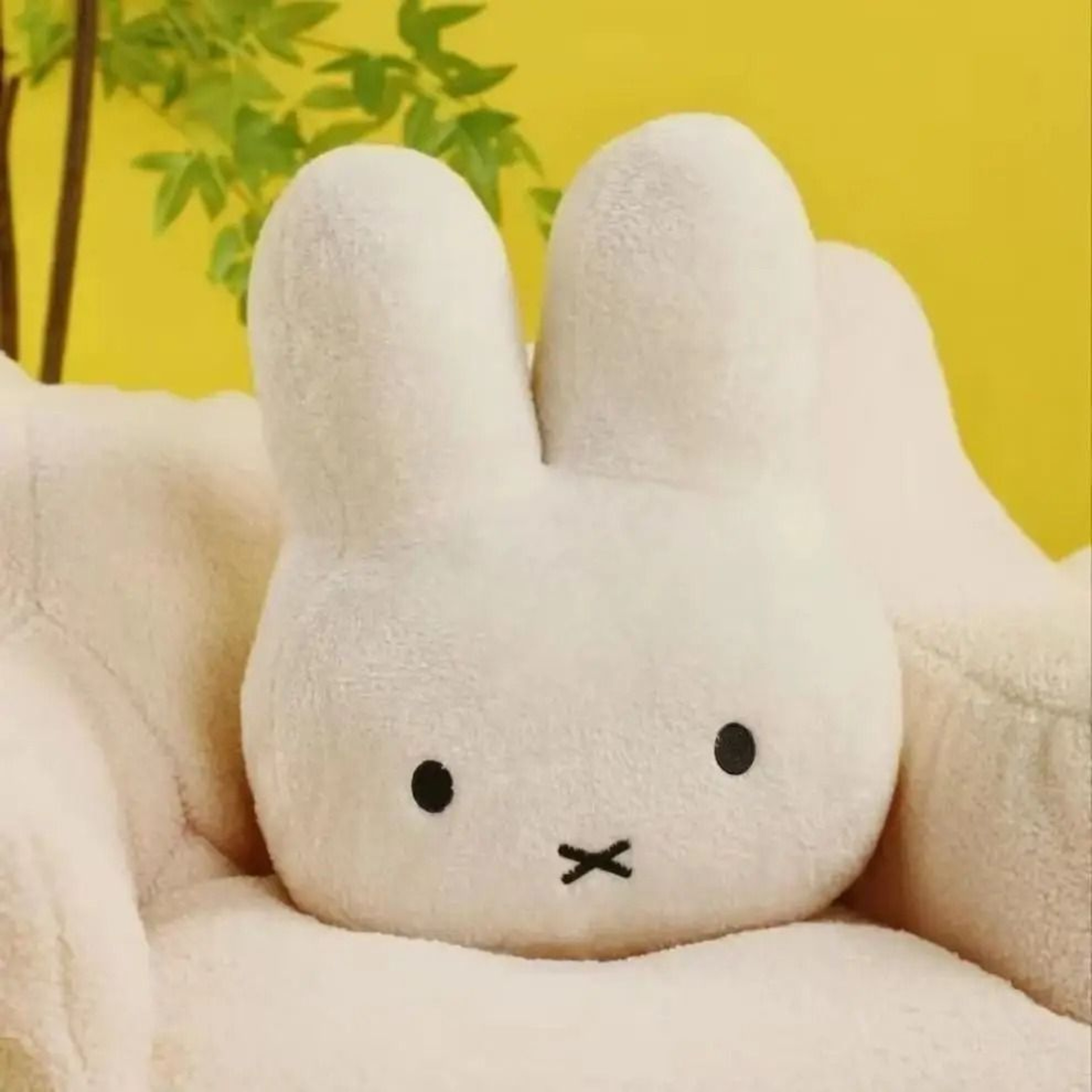 Miffy Black Eyes Character Plush Cushion 4