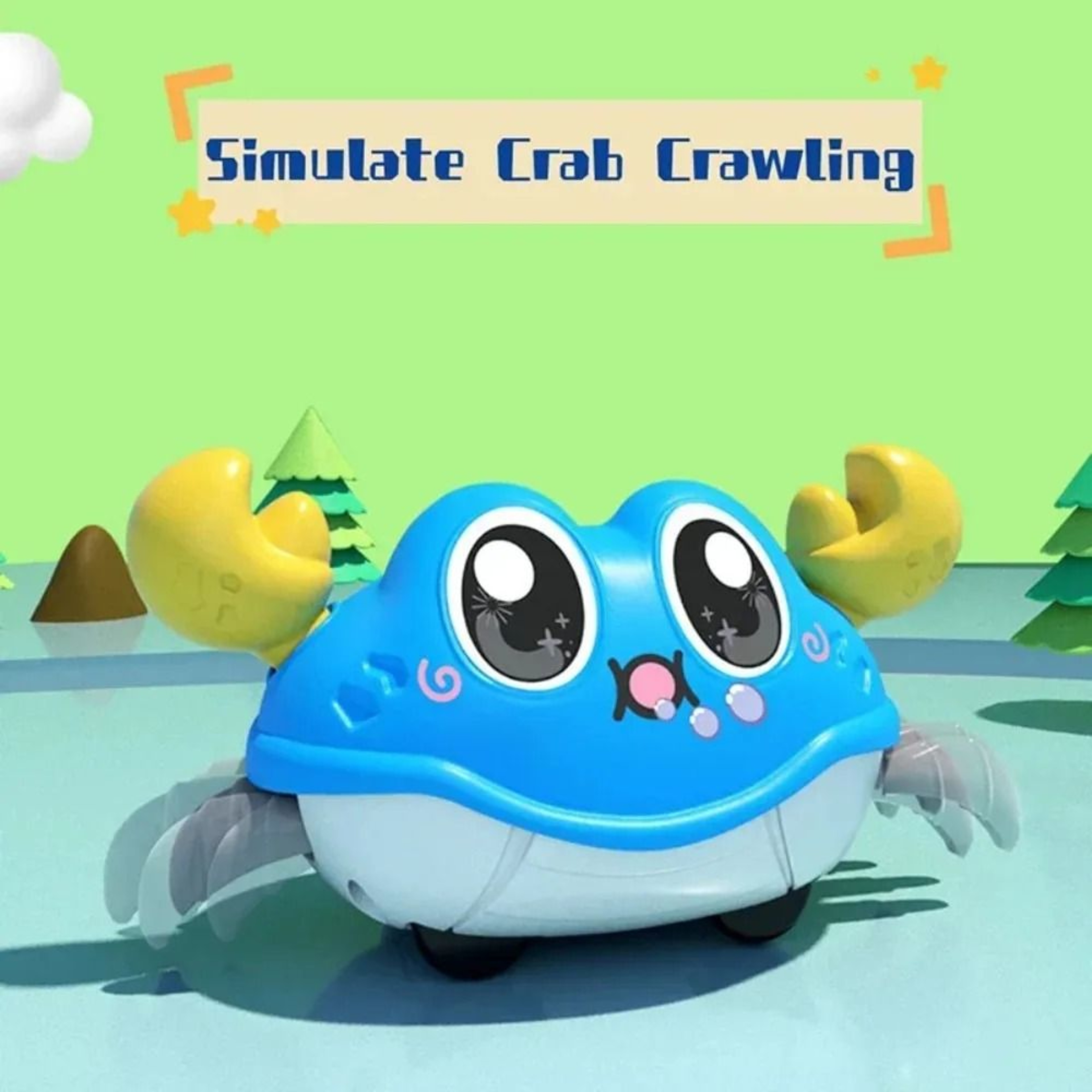 Kinetic Simulation Crawling Crab Toy 1