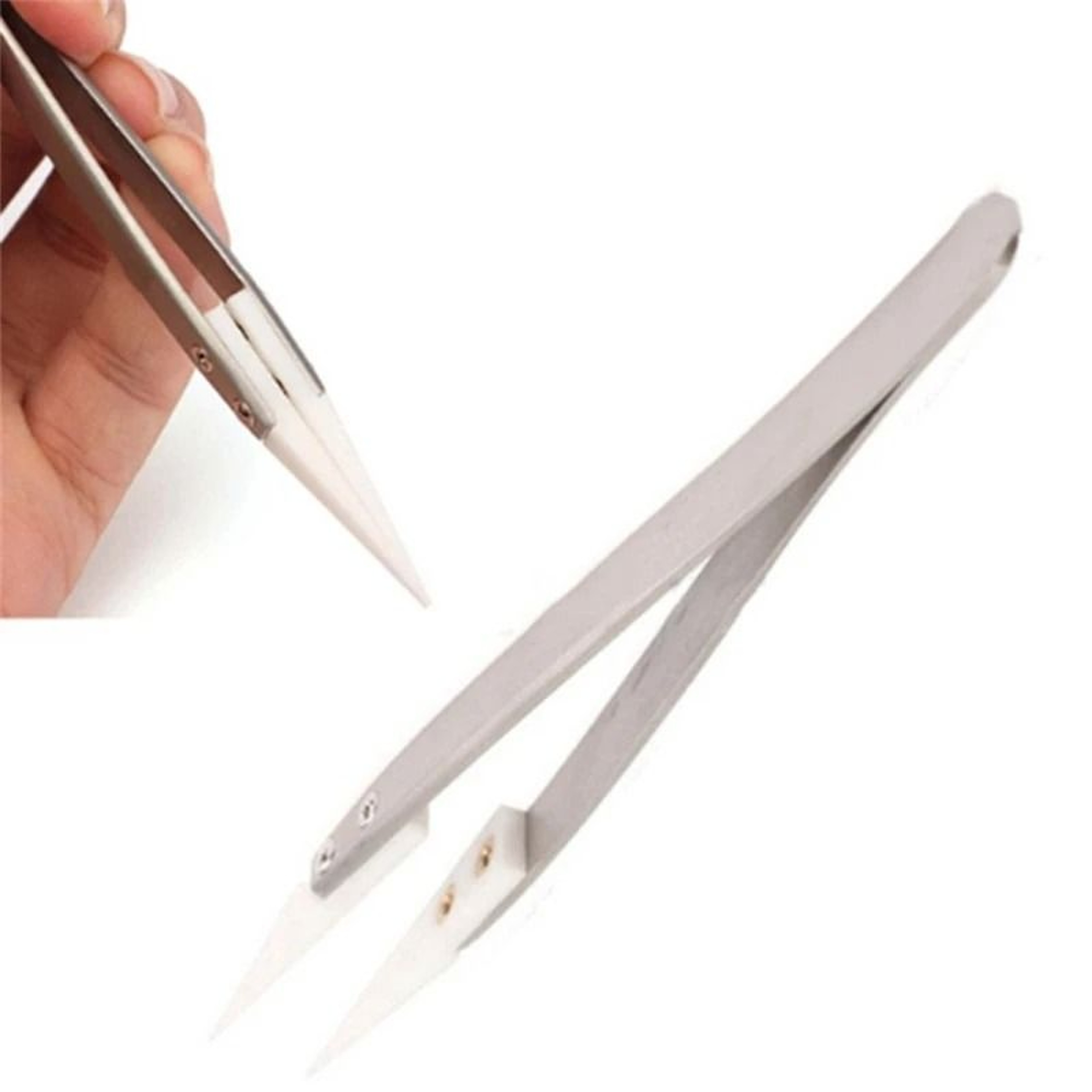 Ceramic Tipped Precision Soldering Tweezers 4