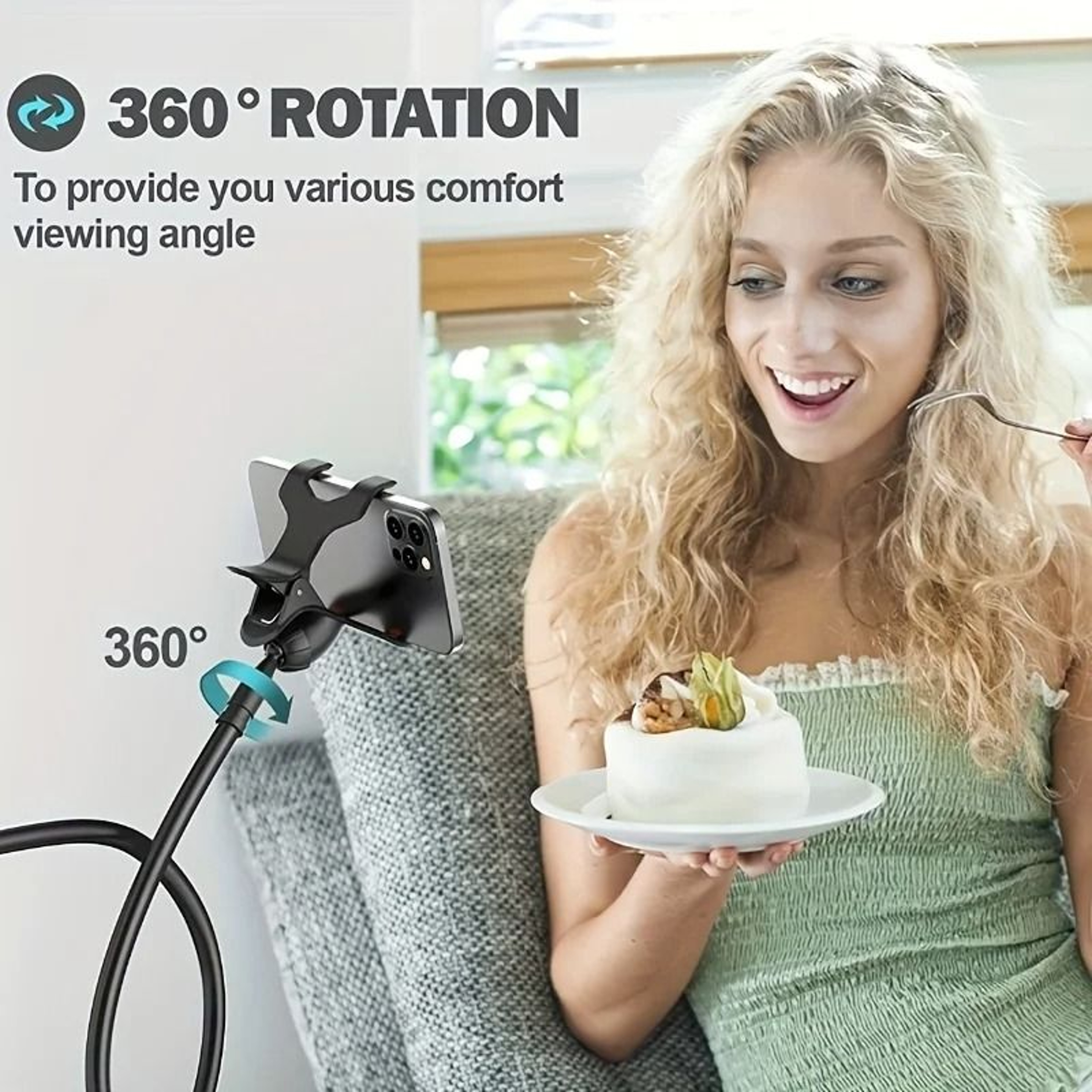 Flexible Gooseneck Lazy Person Mobile Bracket 2