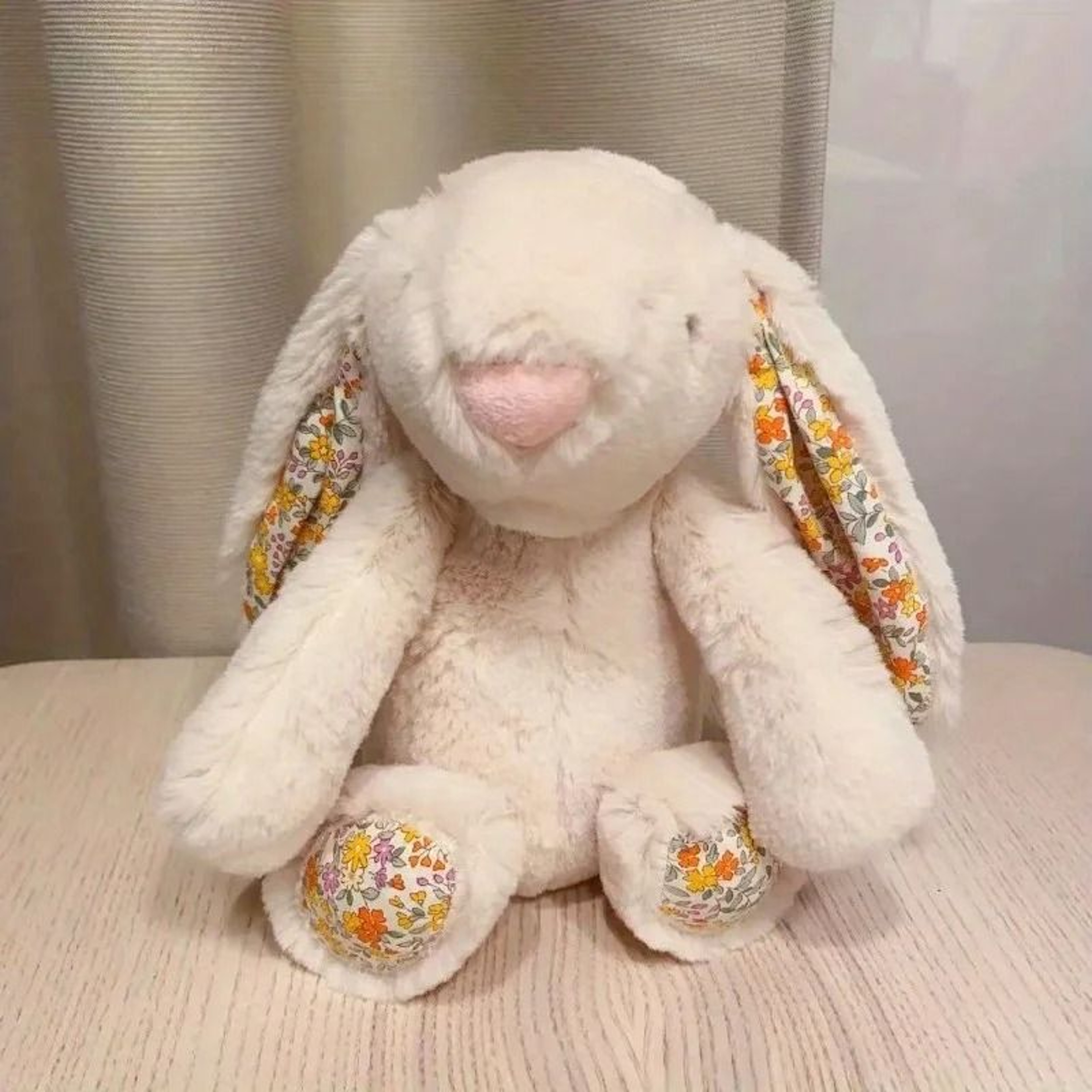 Cute Long Ear Sitting Rabbit Plush Doll 0
