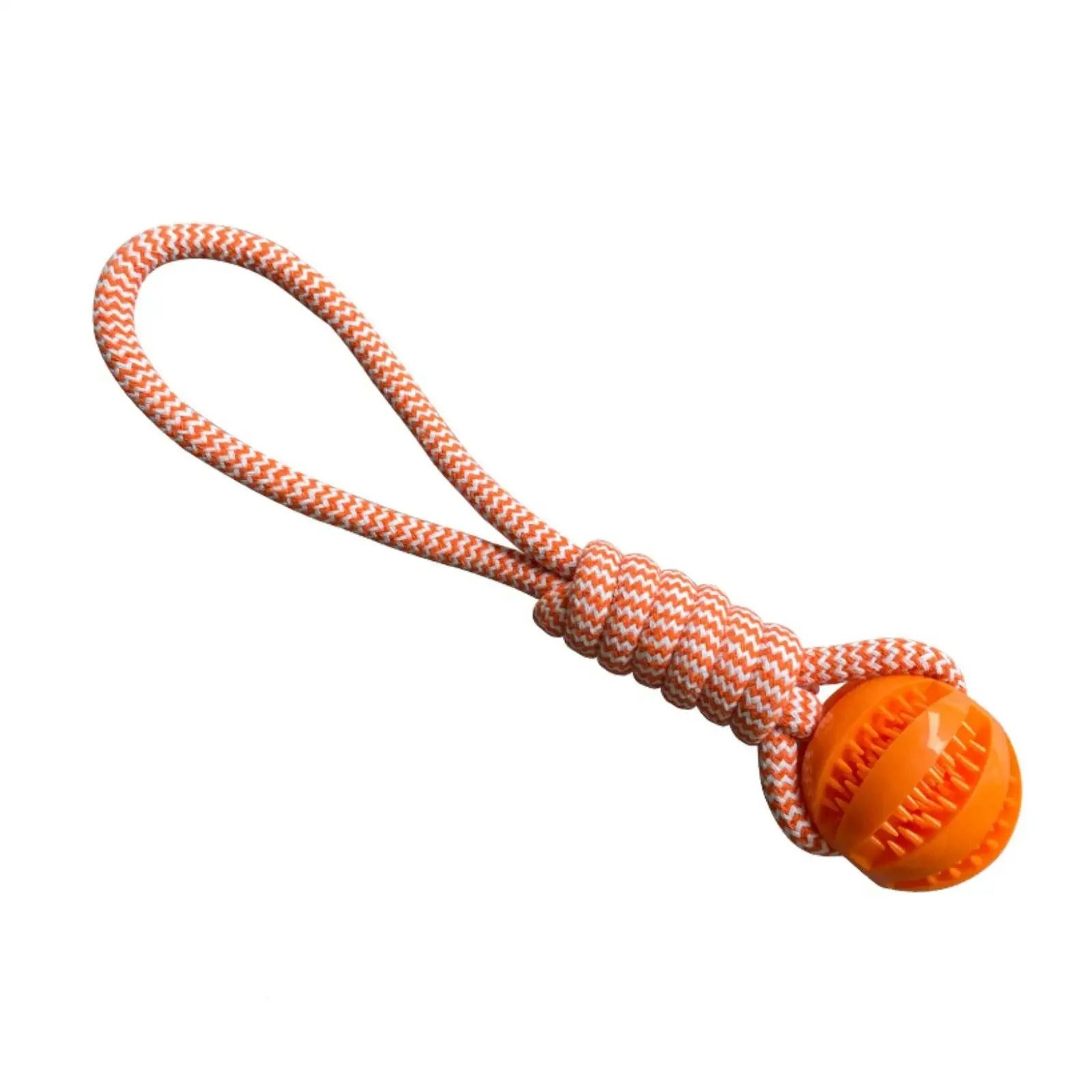 Interactive Rubber Dog Treat Ball With Rope 8