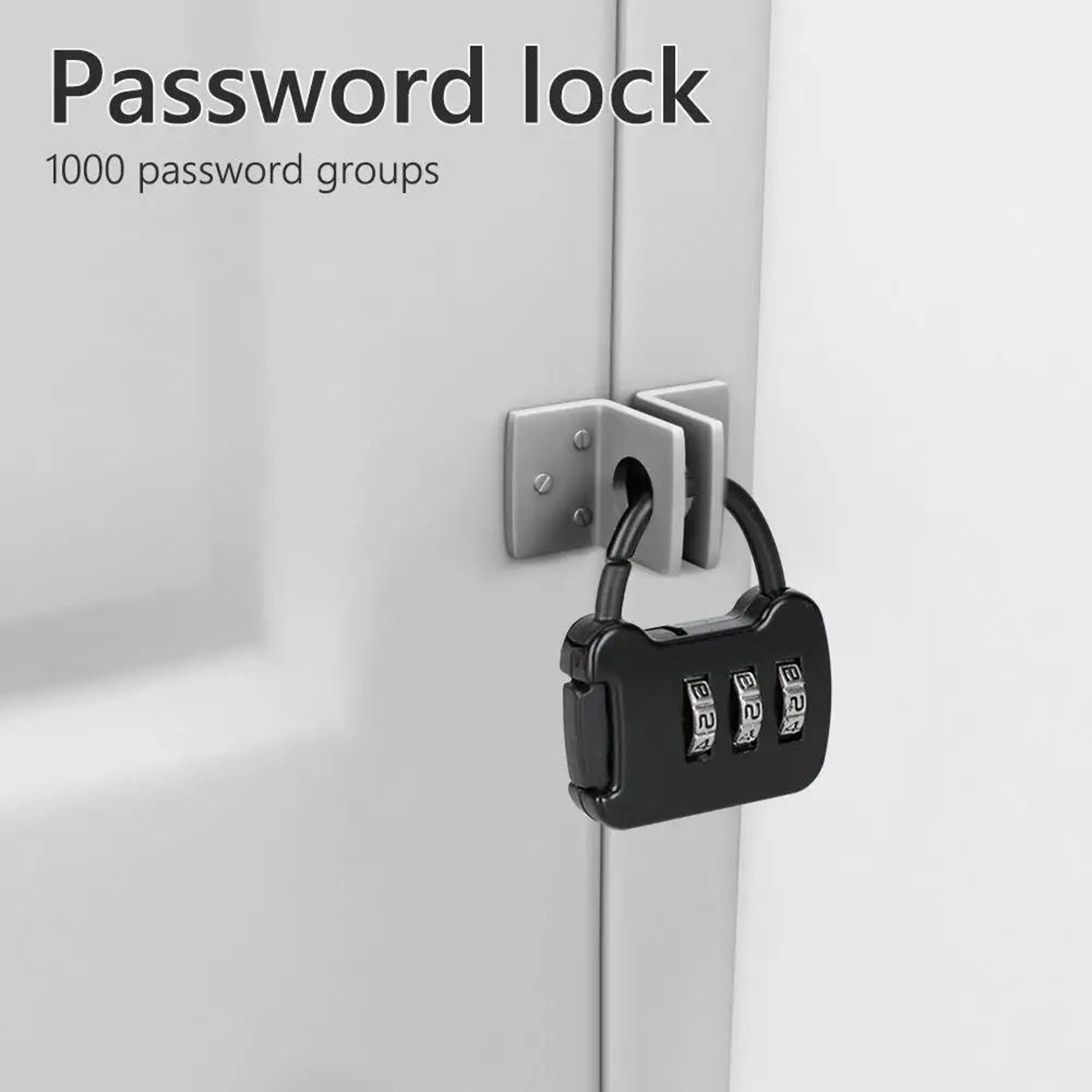 2 Pack Zinc Alloy 3 Digit Combination Padlocks 1