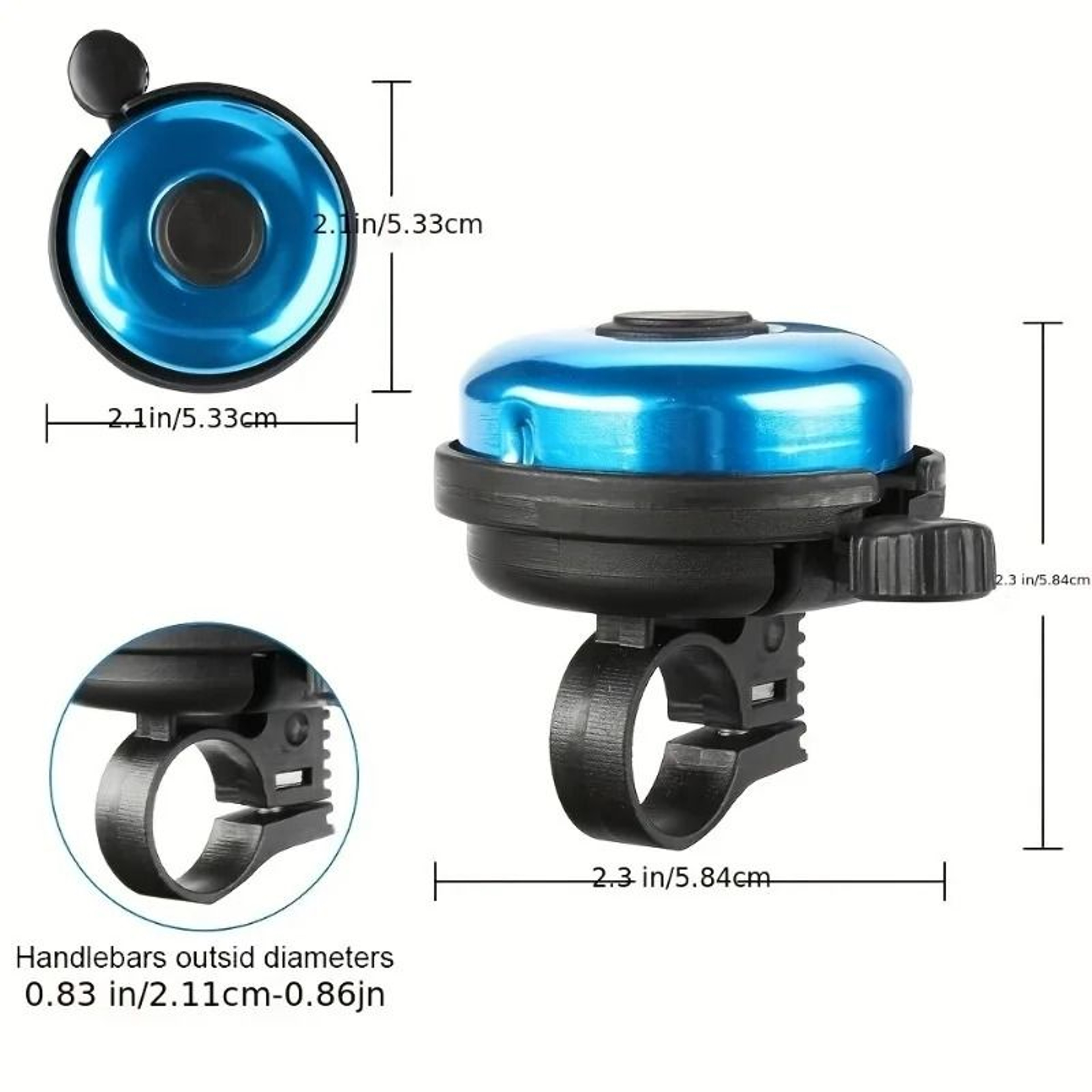 Premium Aluminum Classic Bicycle Bell – view 9