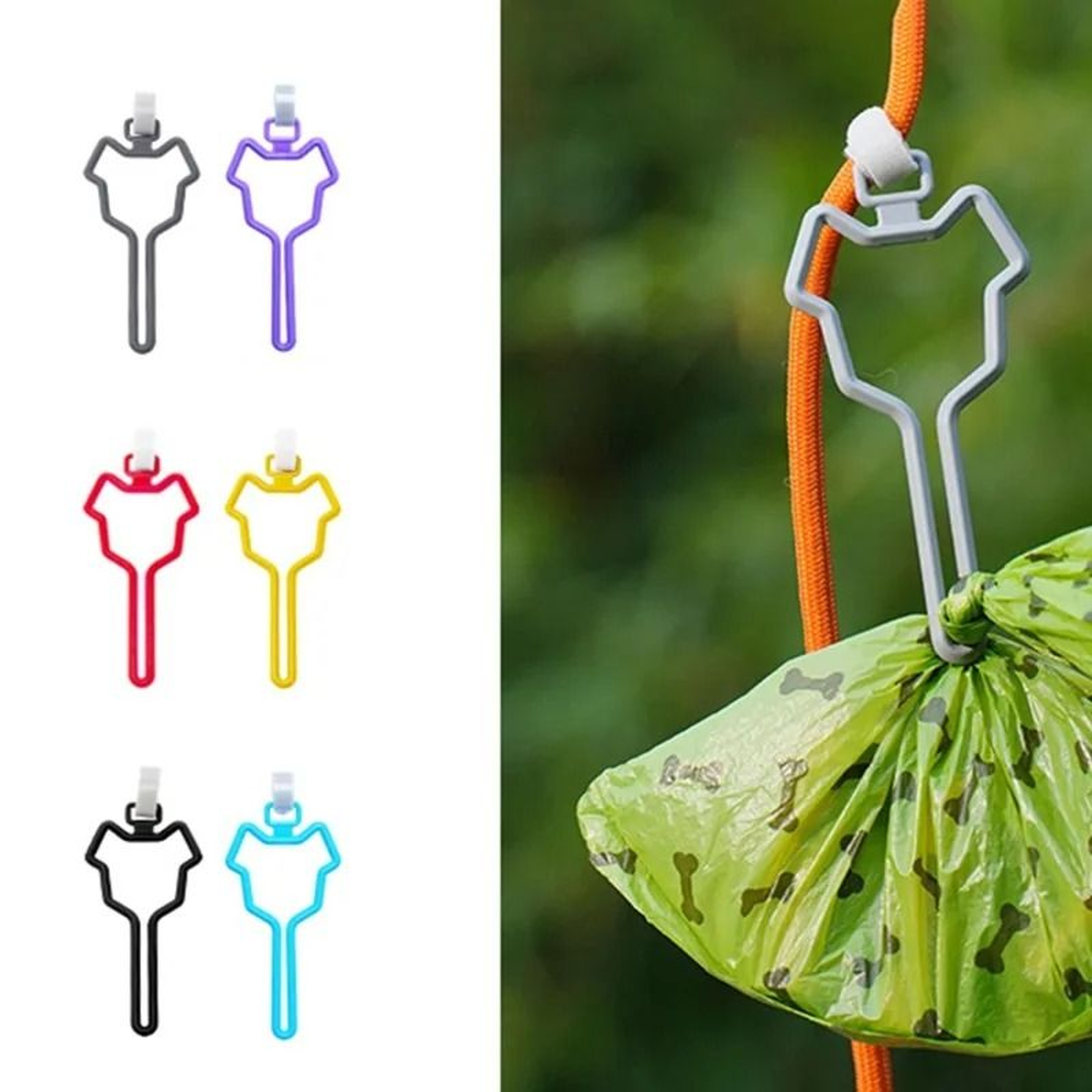 Universal Hands Free Pet Waste Carrier Clip 0