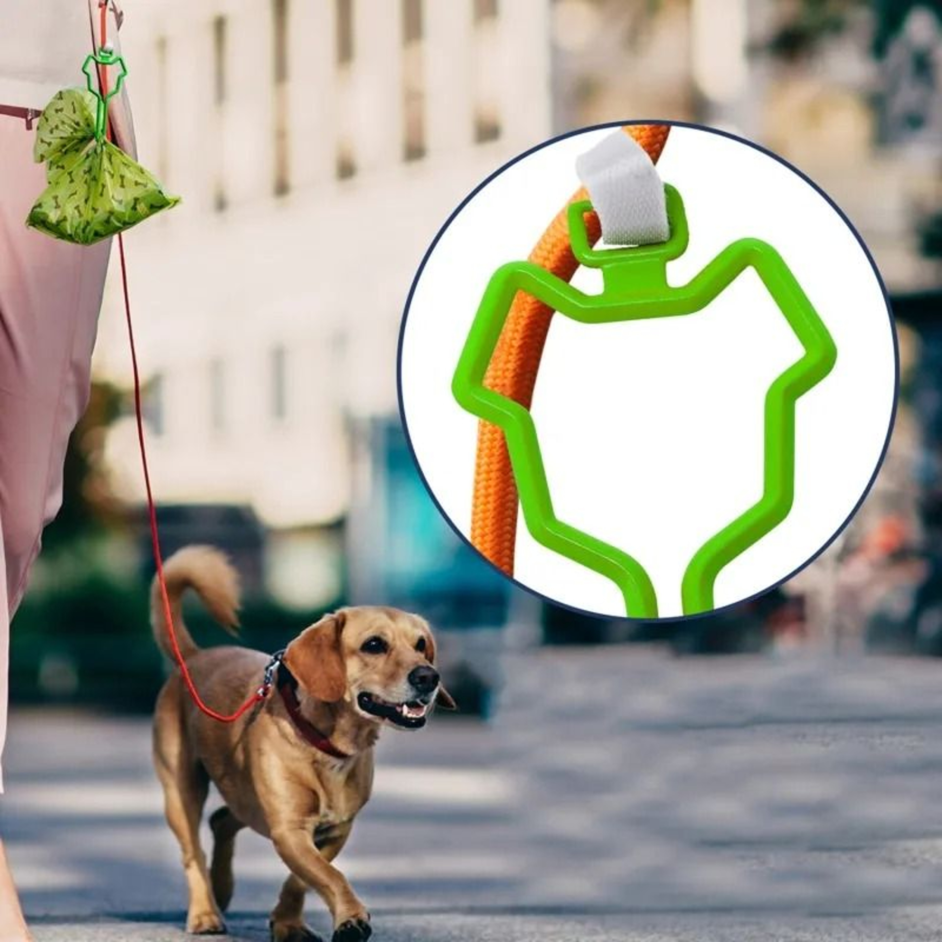 Universal Hands Free Pet Waste Carrier Clip 1
