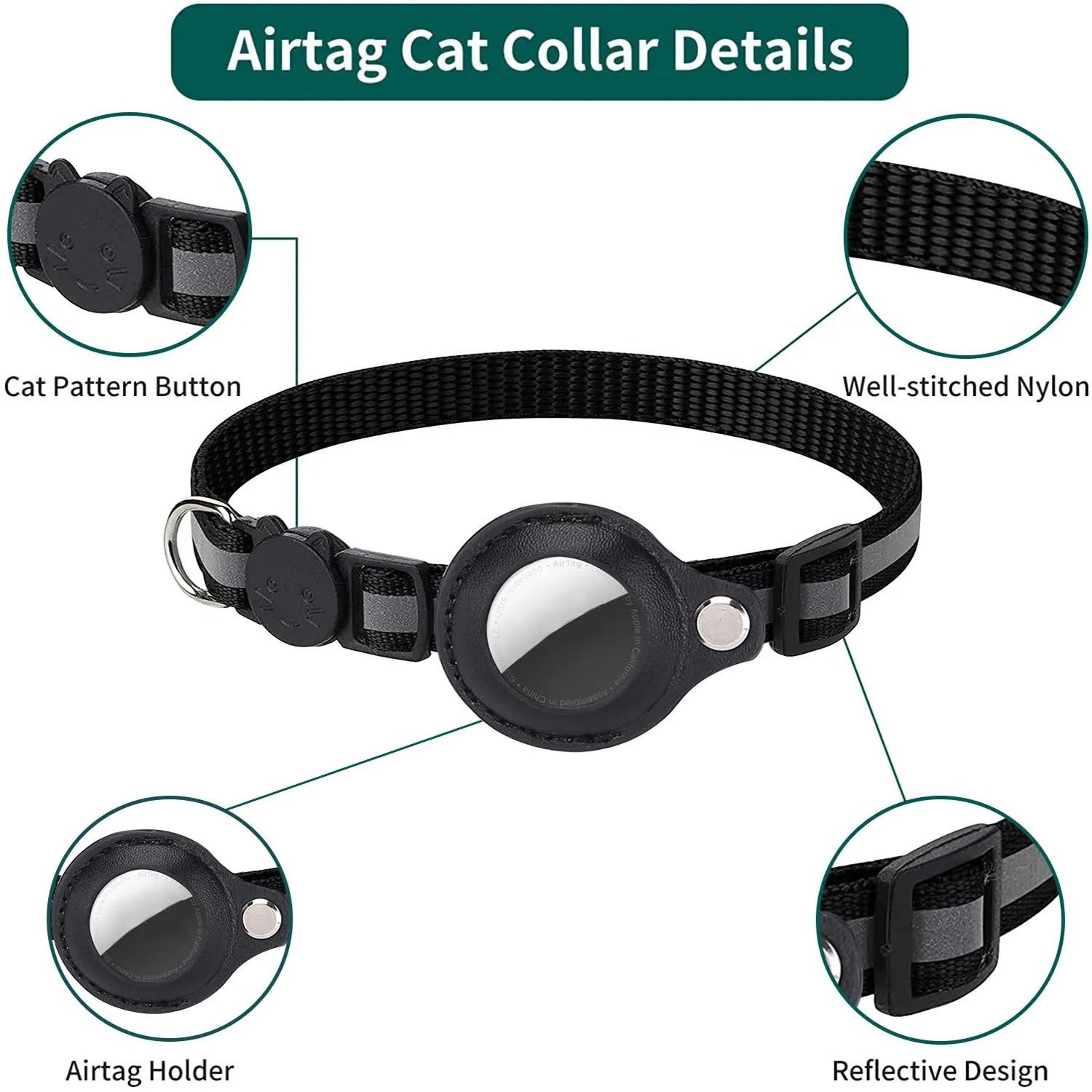 Reflective Safety Tracker Collar With Integrated Case 1