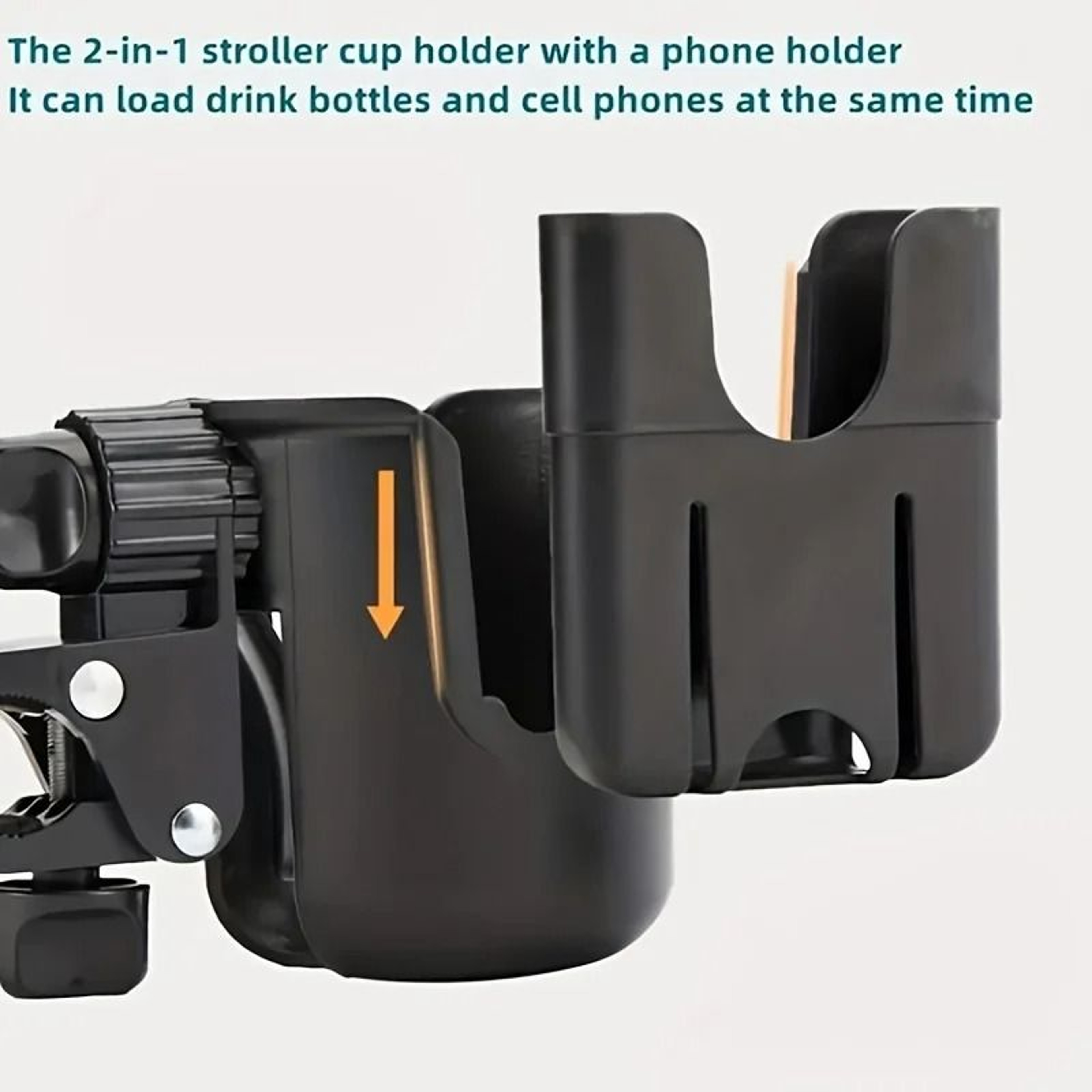 2 In 1 Universal Stroller Cup And Phone Holder 4