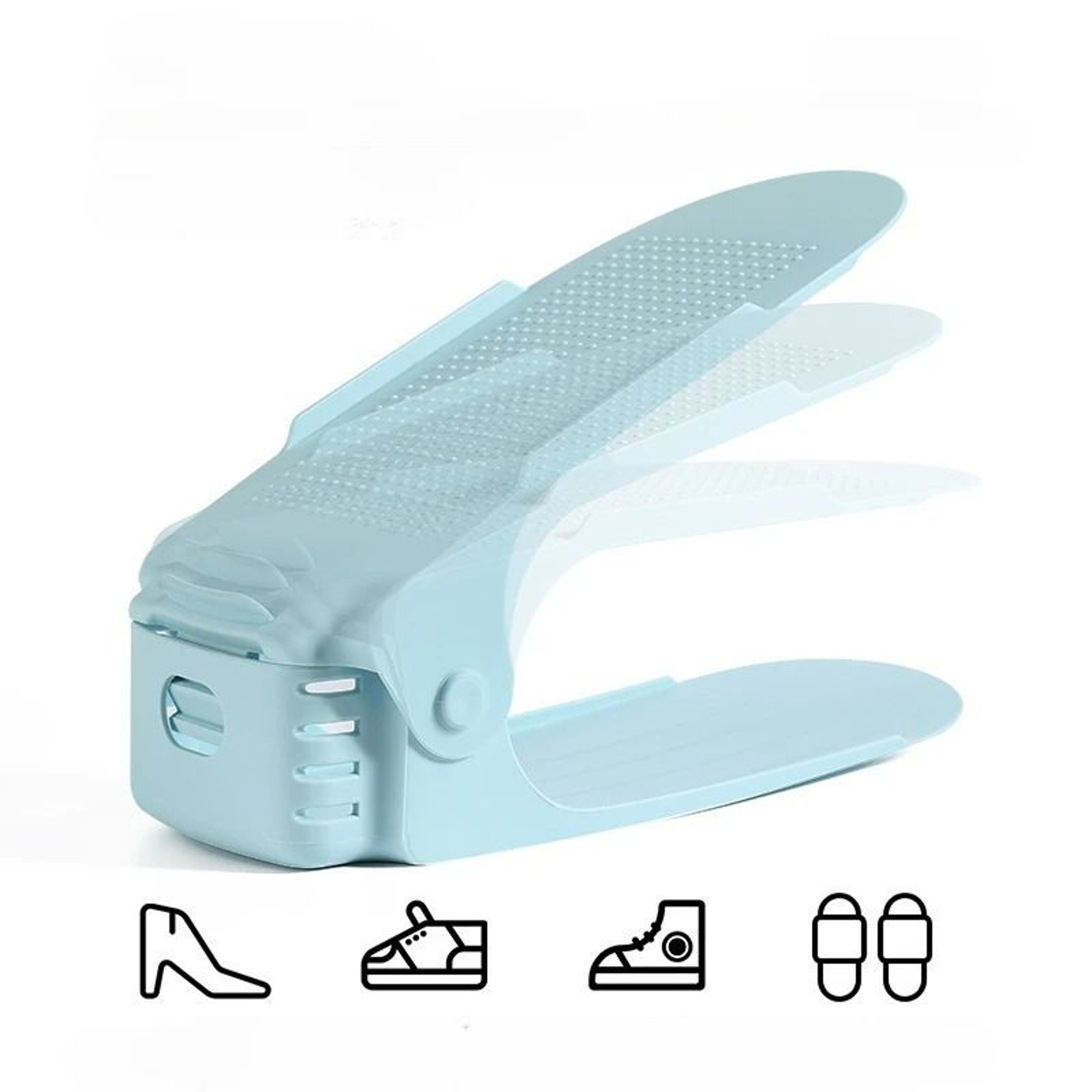 Space Saving Adjustable Shoe Stacking Rack 5