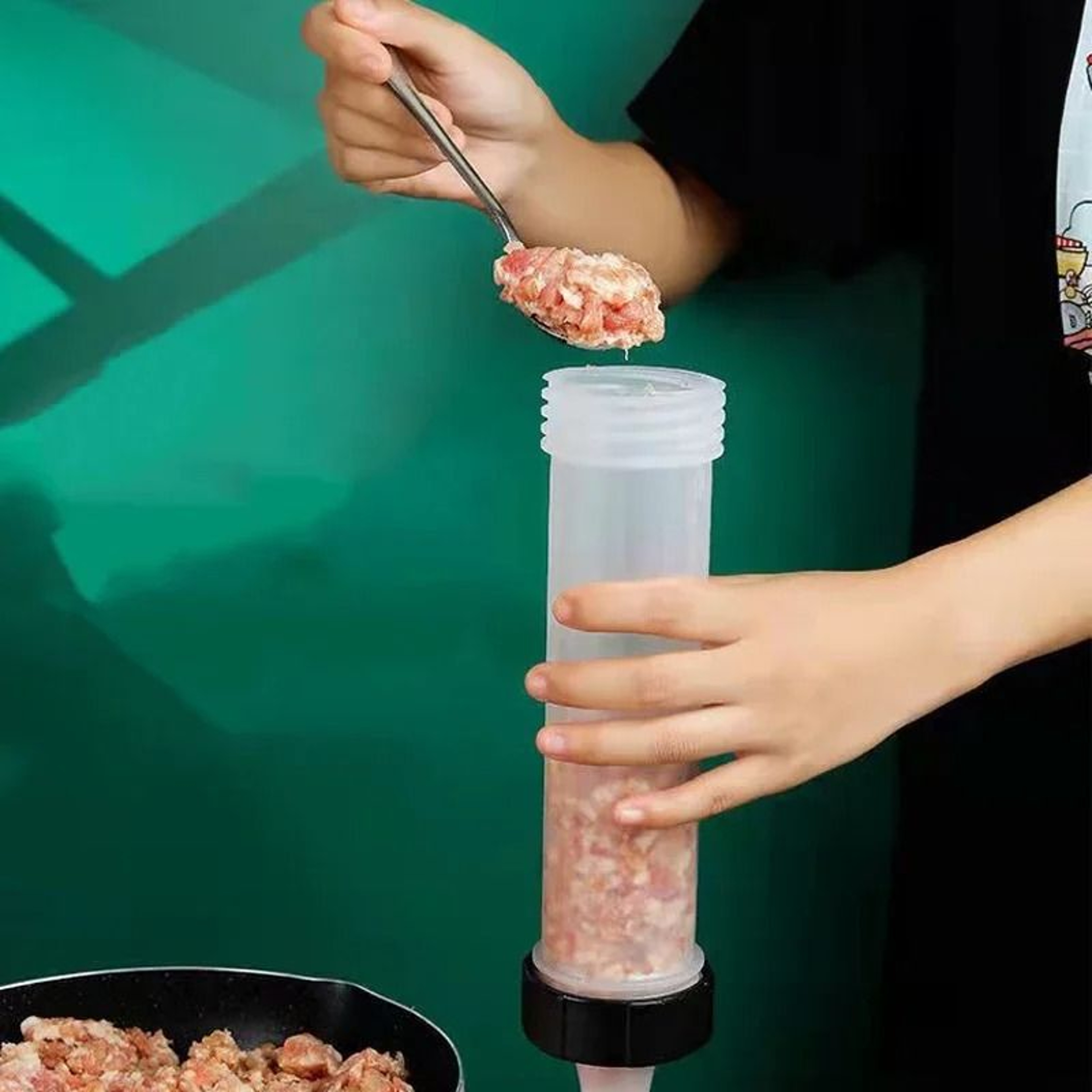 Professional Sausage Stuffer And Collagen Casing Kit 4