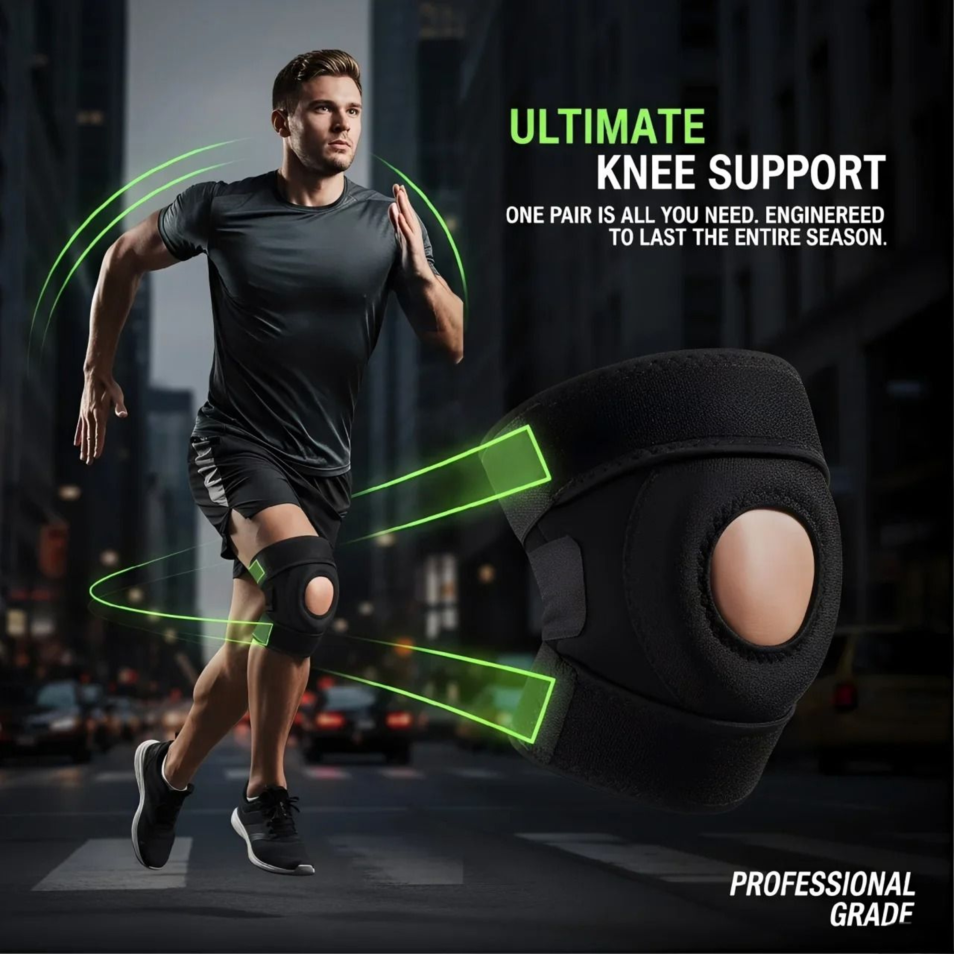 Precision Dual Strap Open Patella Stabilizing Wrap 5
