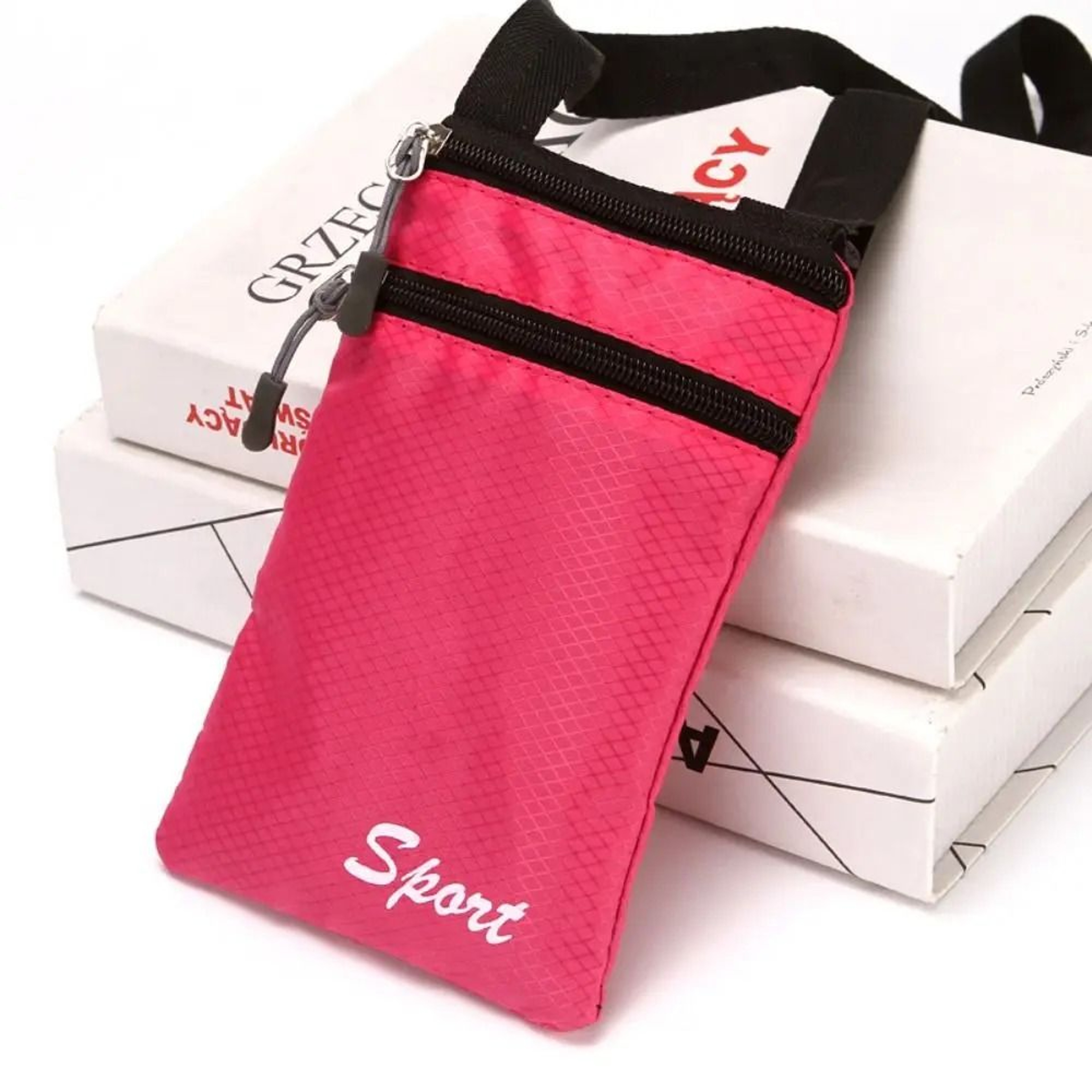 Simple Square Solid Color Crossbody Phone Bag 9