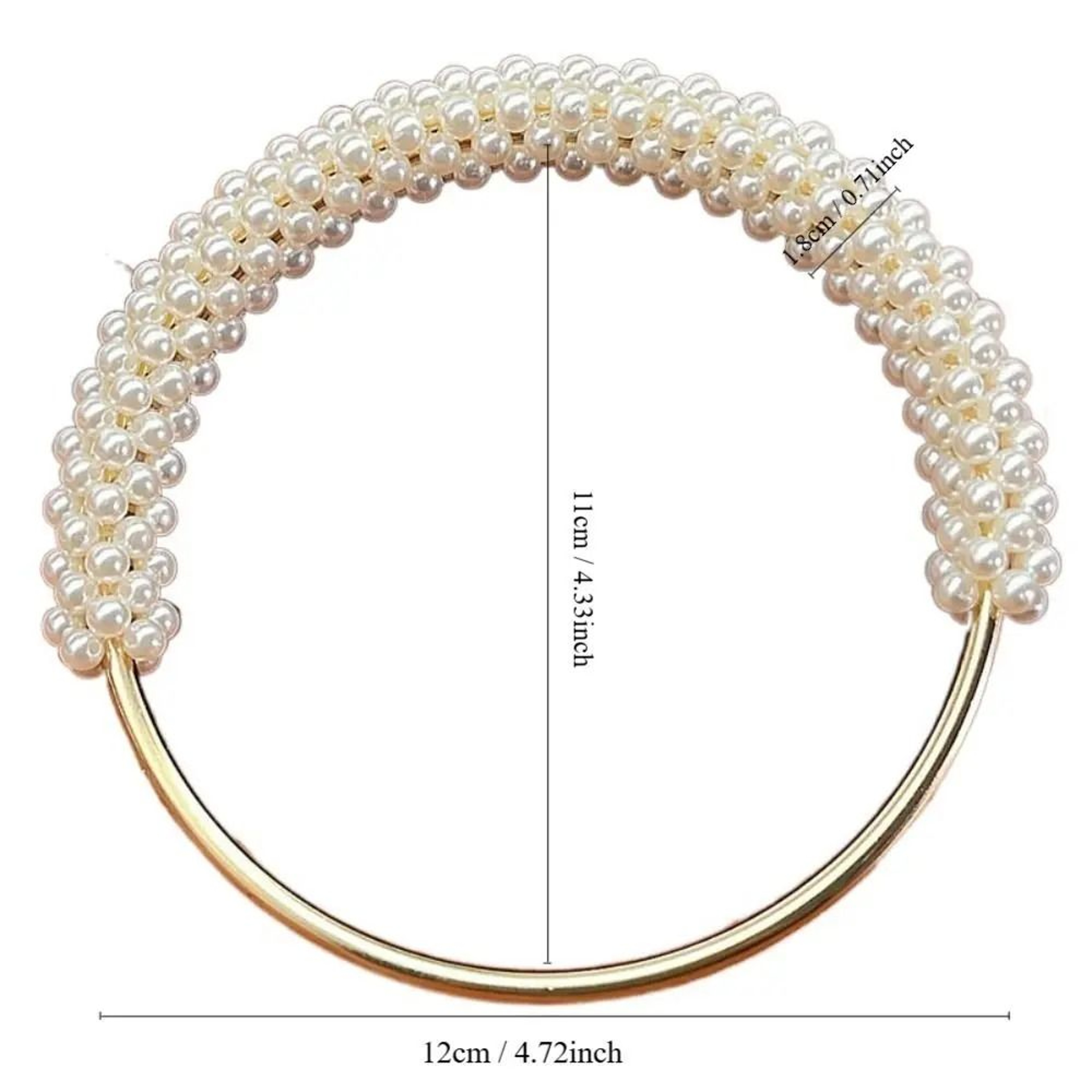 DIY Exquisite Pearl and Beaded Round Bag Handle – view 14