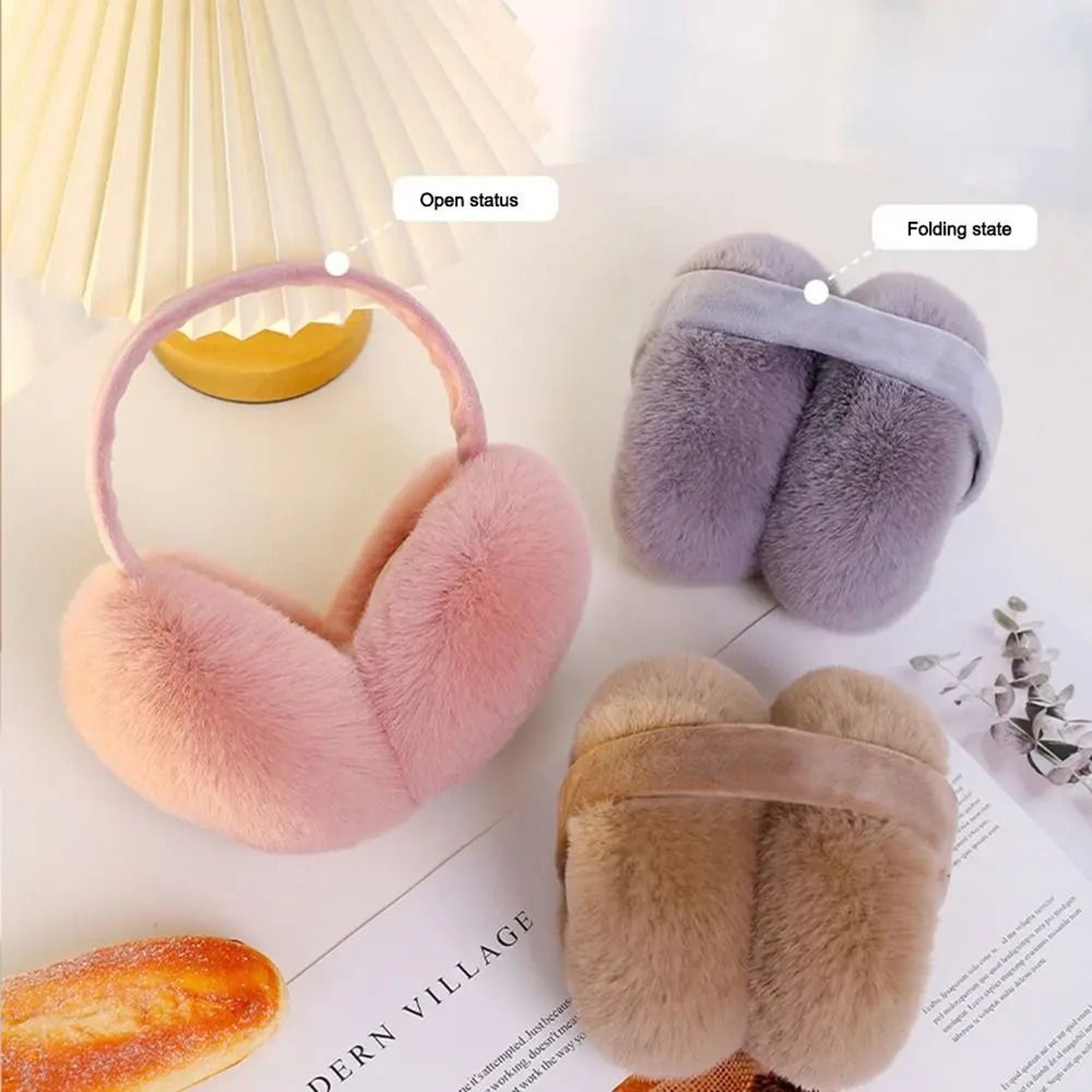 Collapsible Plush Winter Ear Warmers 1