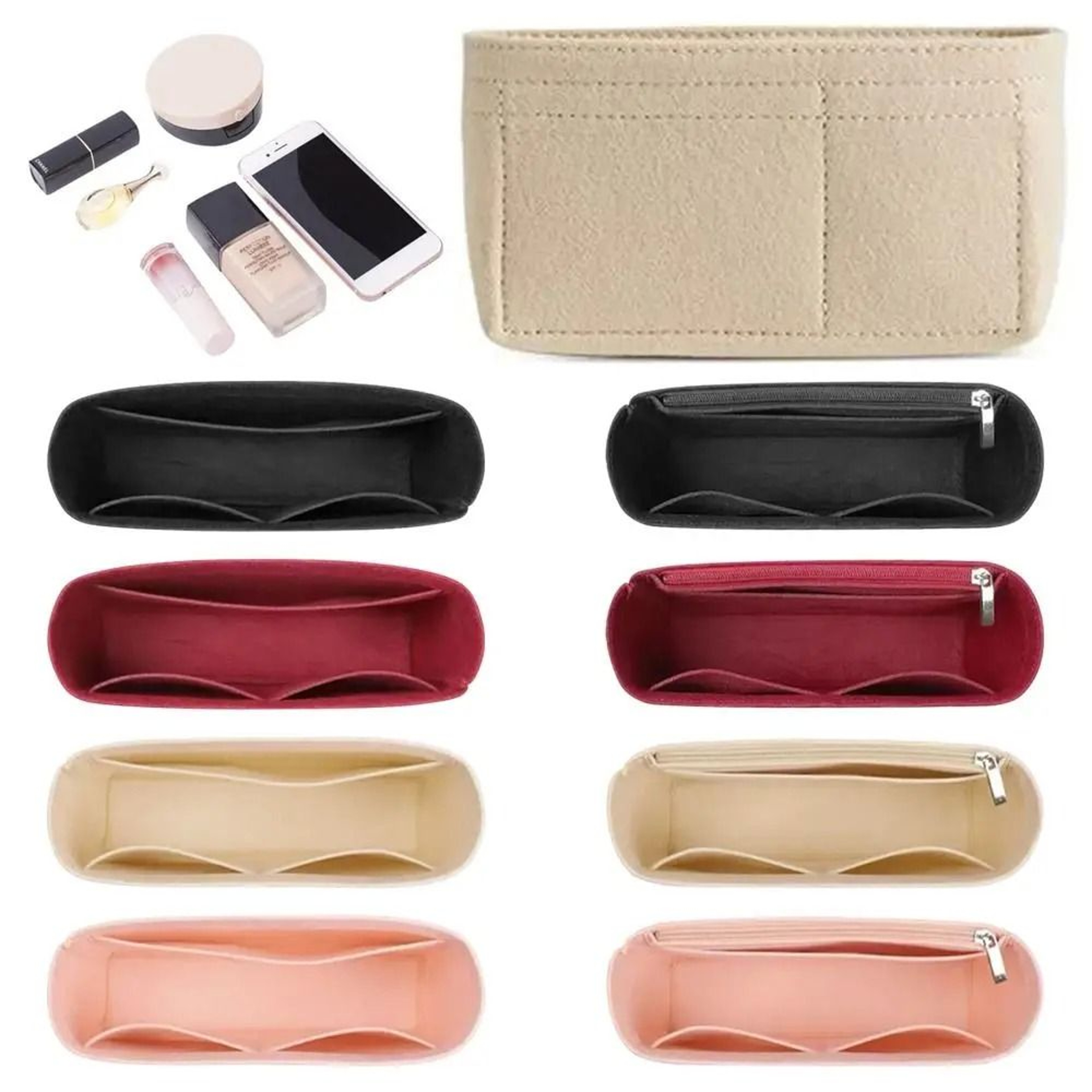 Portable Multi Pocket Felt Bag Organizer 1
