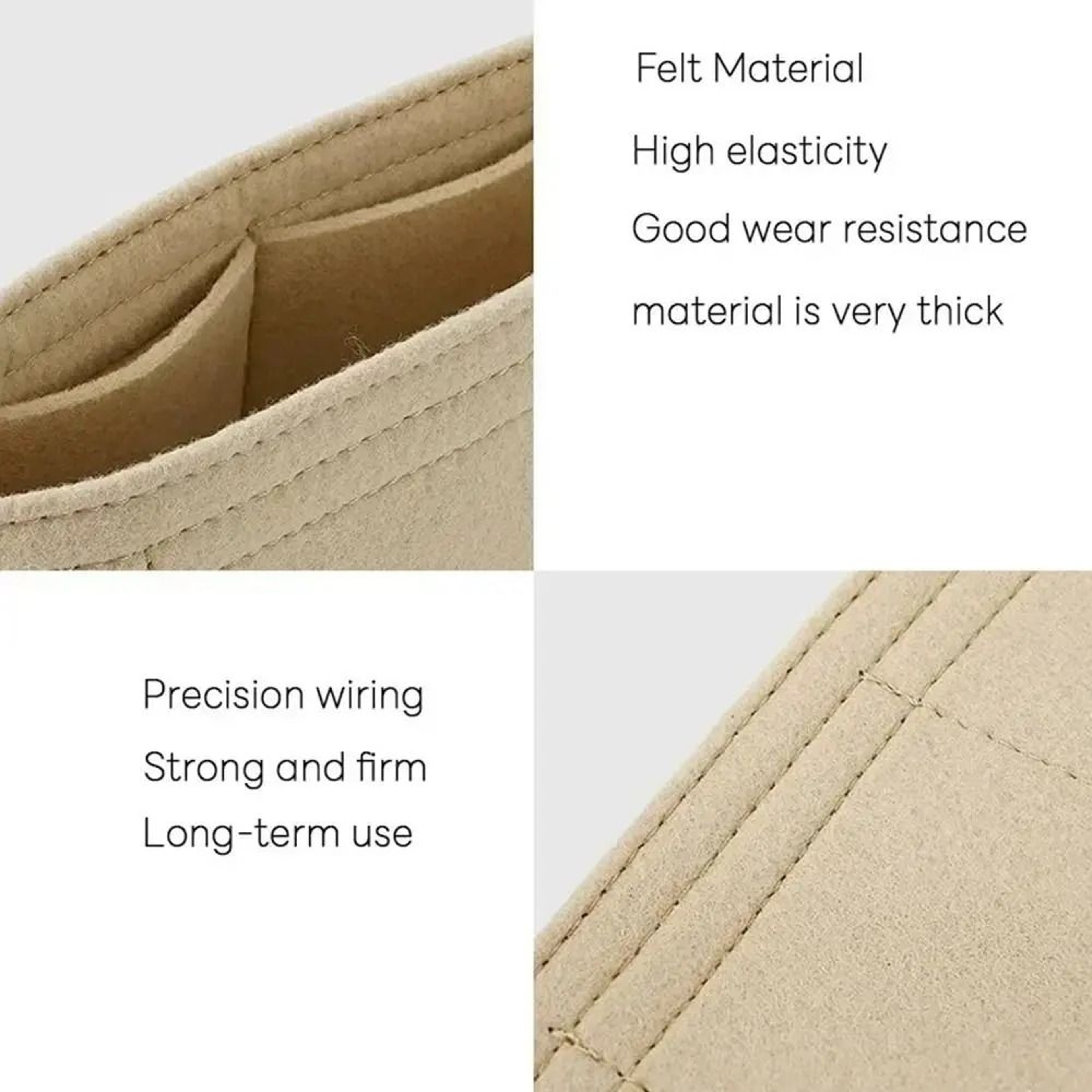 Portable Multi Pocket Felt Bag Organizer 4