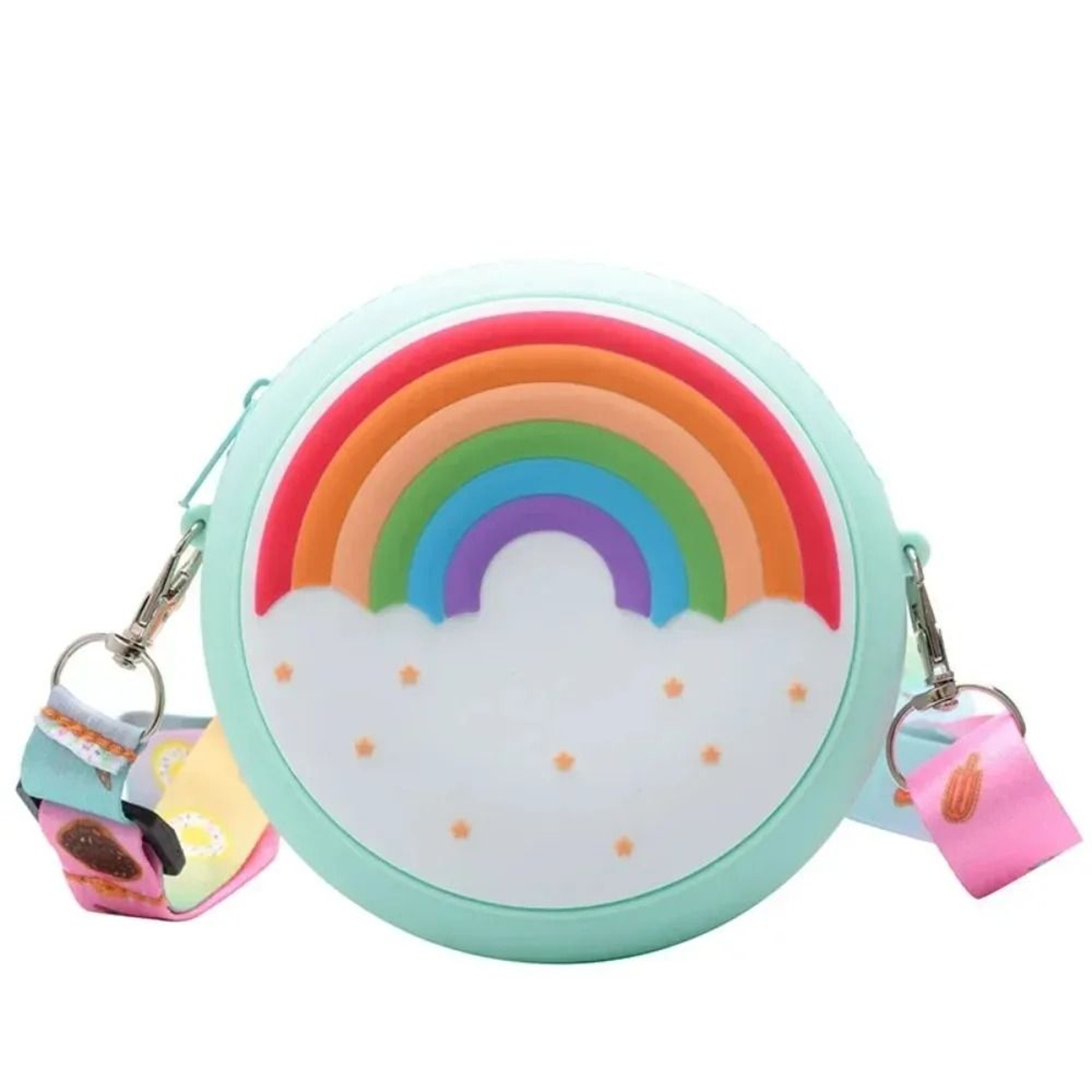 Childrens Rainbow Donut Silicone Crossbody Bag 12