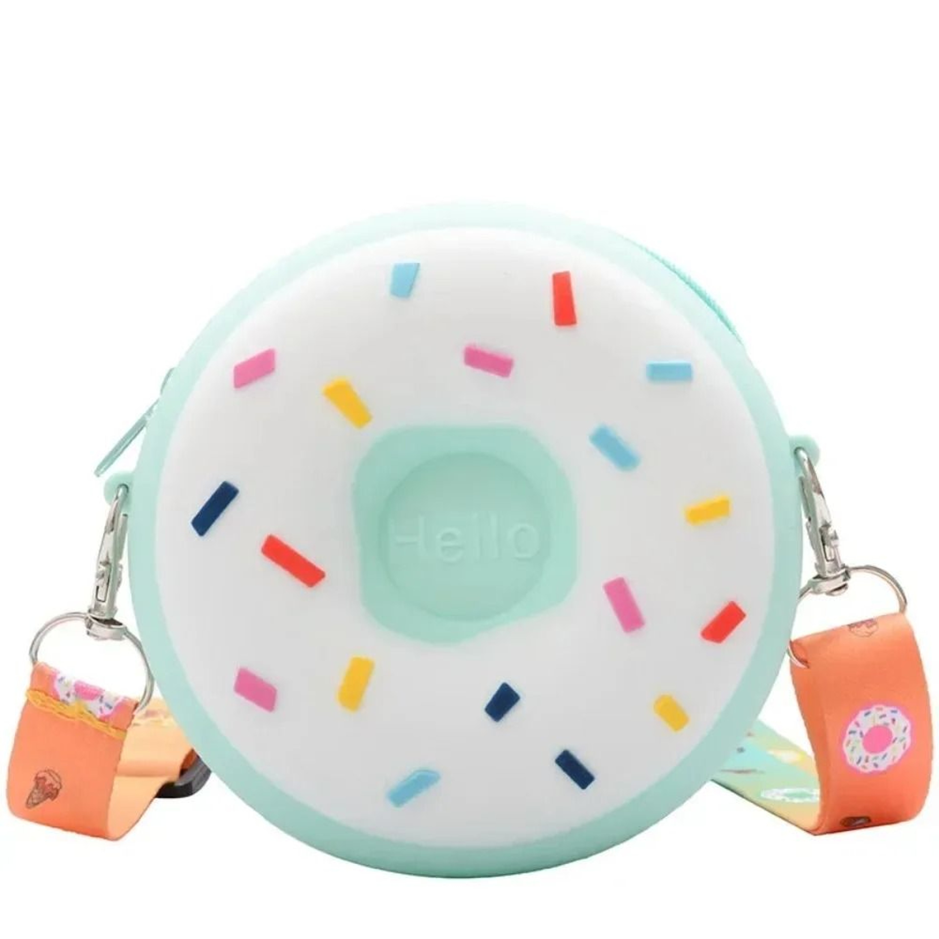 Childrens Rainbow Donut Silicone Crossbody Bag 8