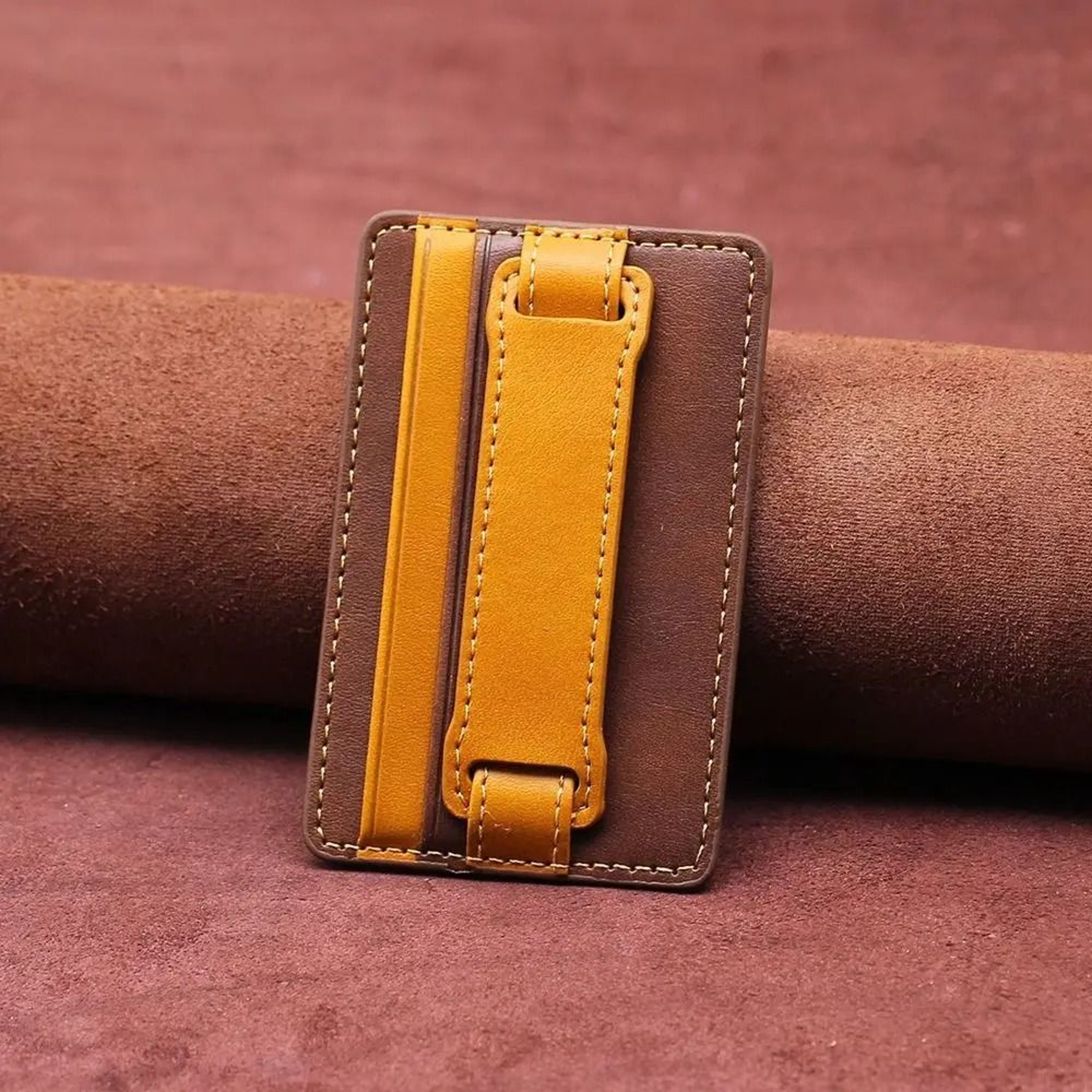 Adhesive Phone Wallet With Integrated Grip Strap 6