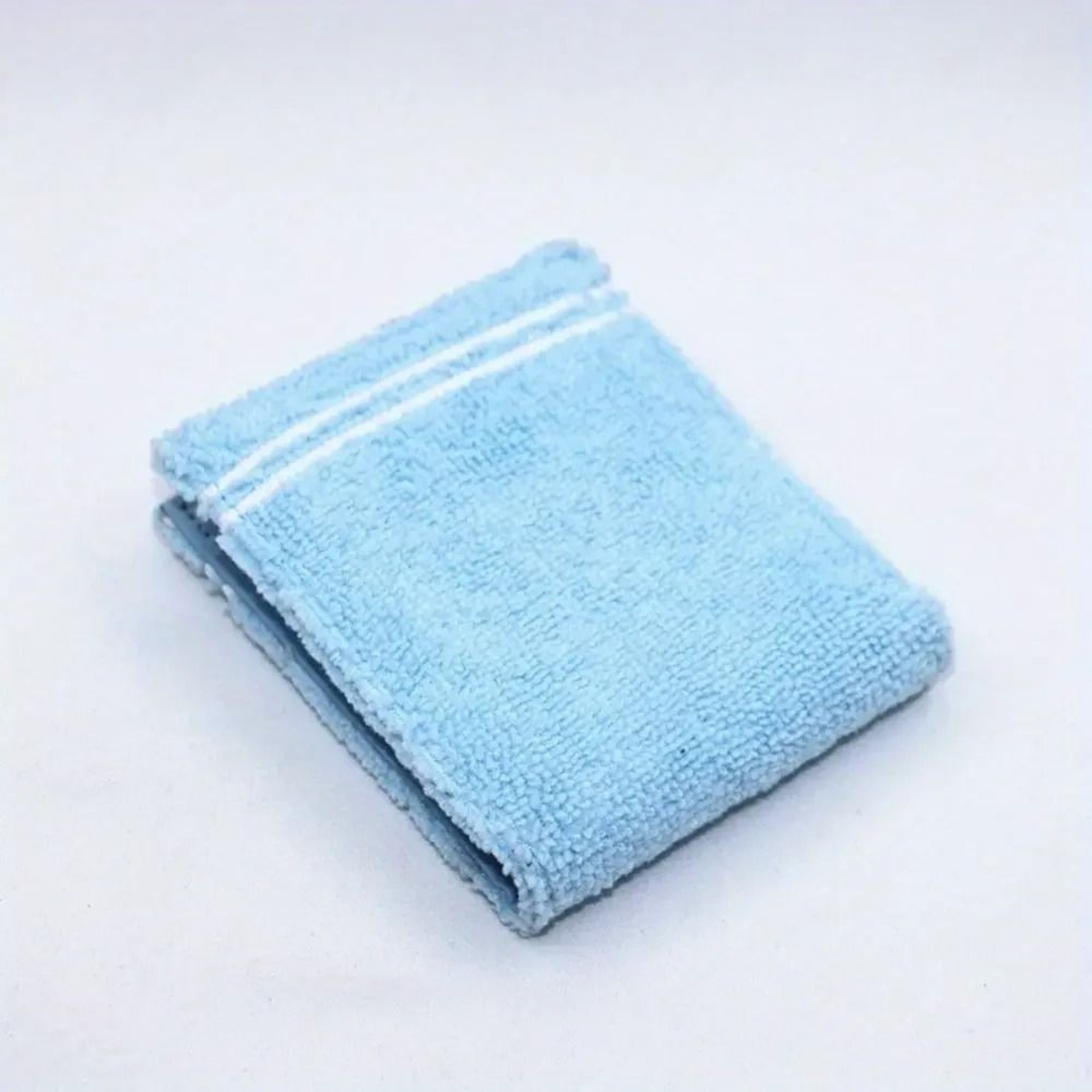 Cute Blue Towel Fabric And PU Leather Short Wallet 3