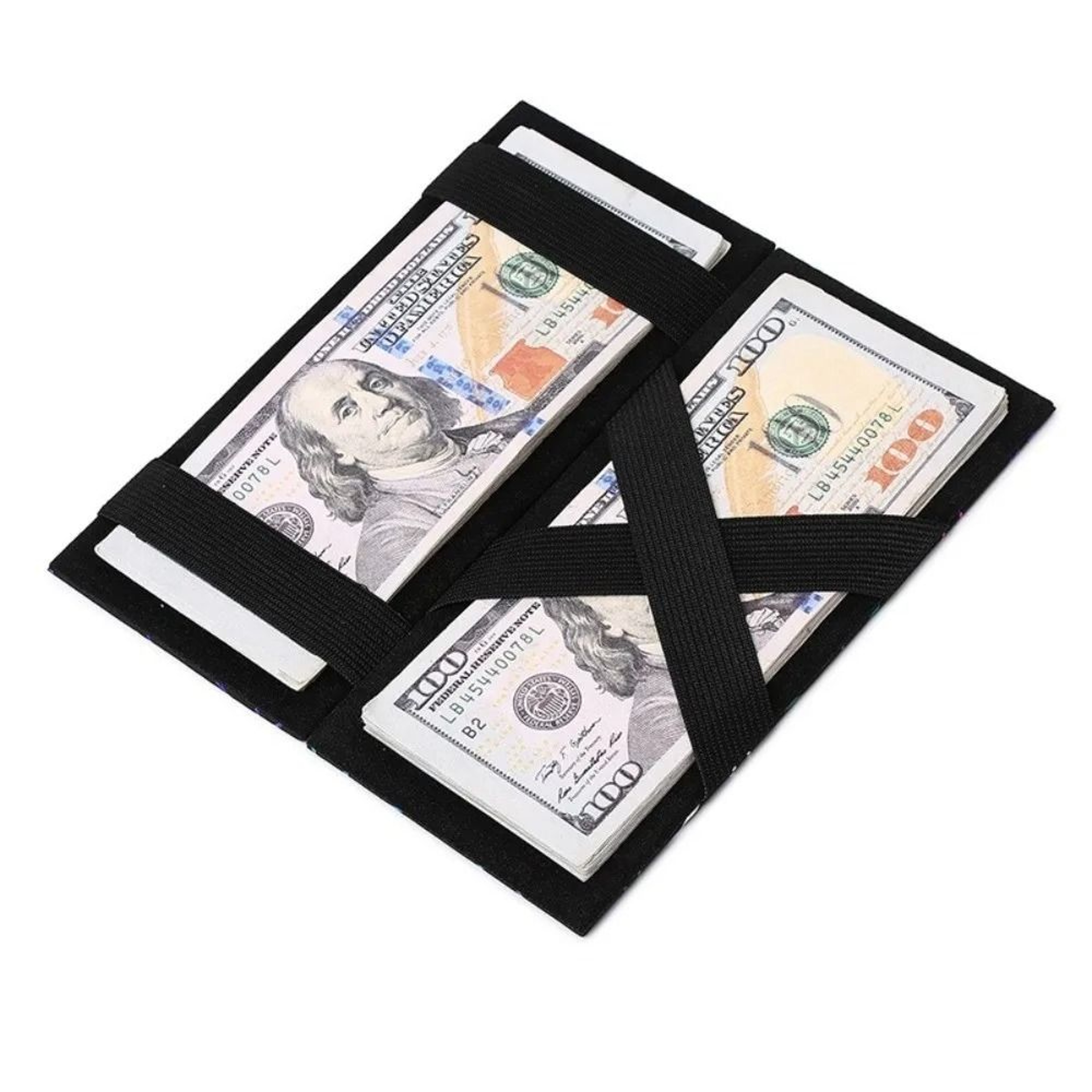 Geometric Laser Reflective Slim Long Wallet 4