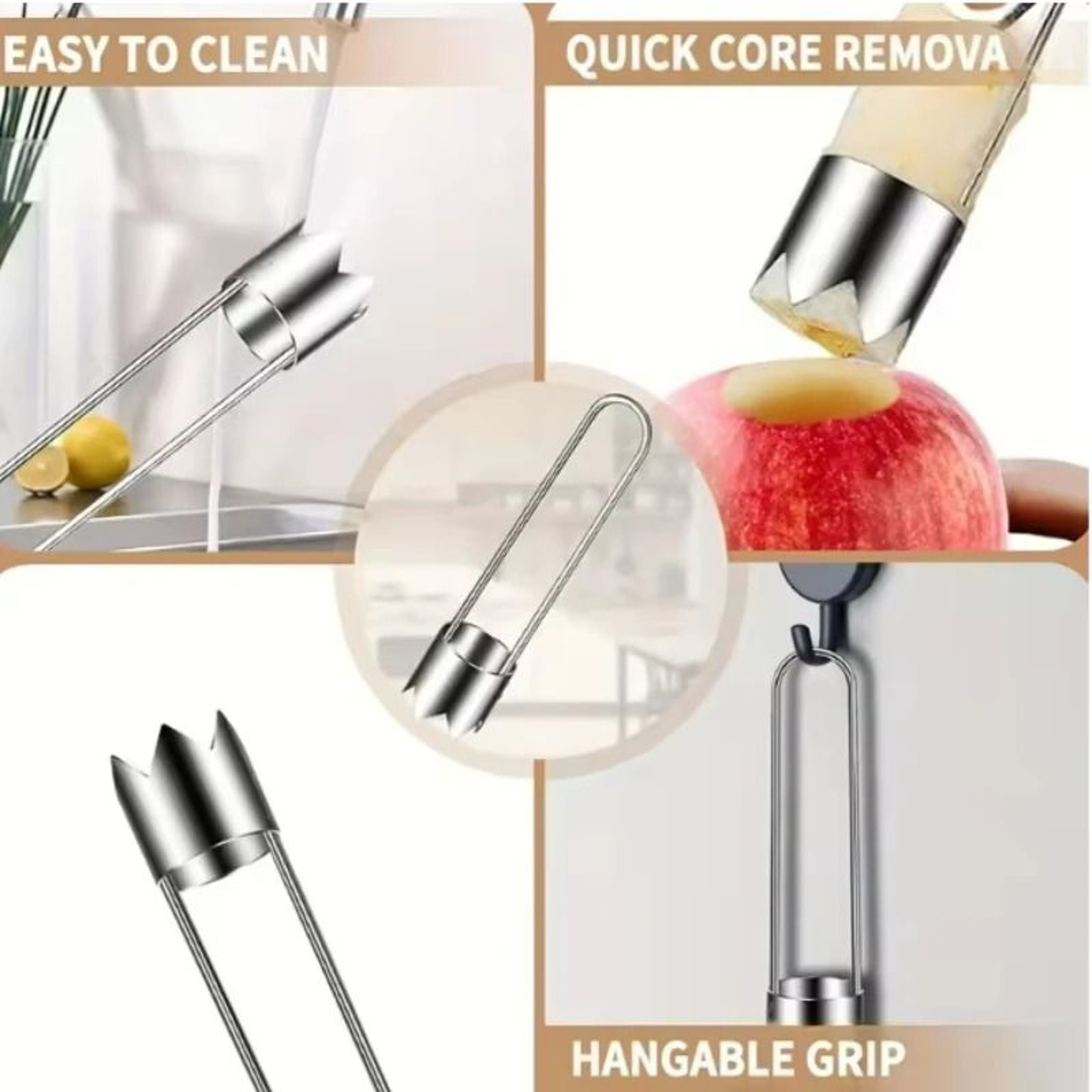 Stainless Steel Universal Fruit And Vegetable Corer 5