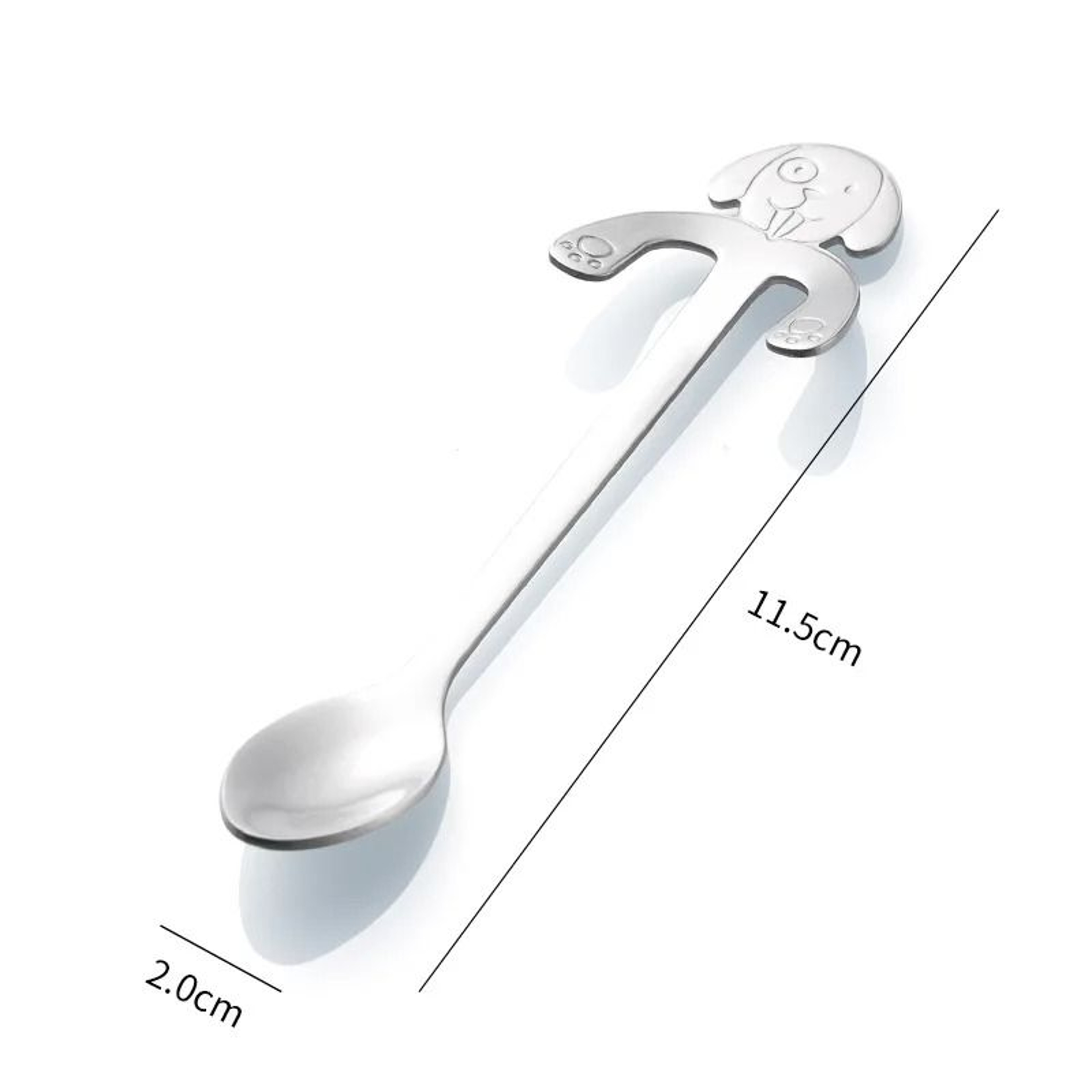 Lovely Cat Shape Stainless Steel Coffee And Dessert Spoon 9