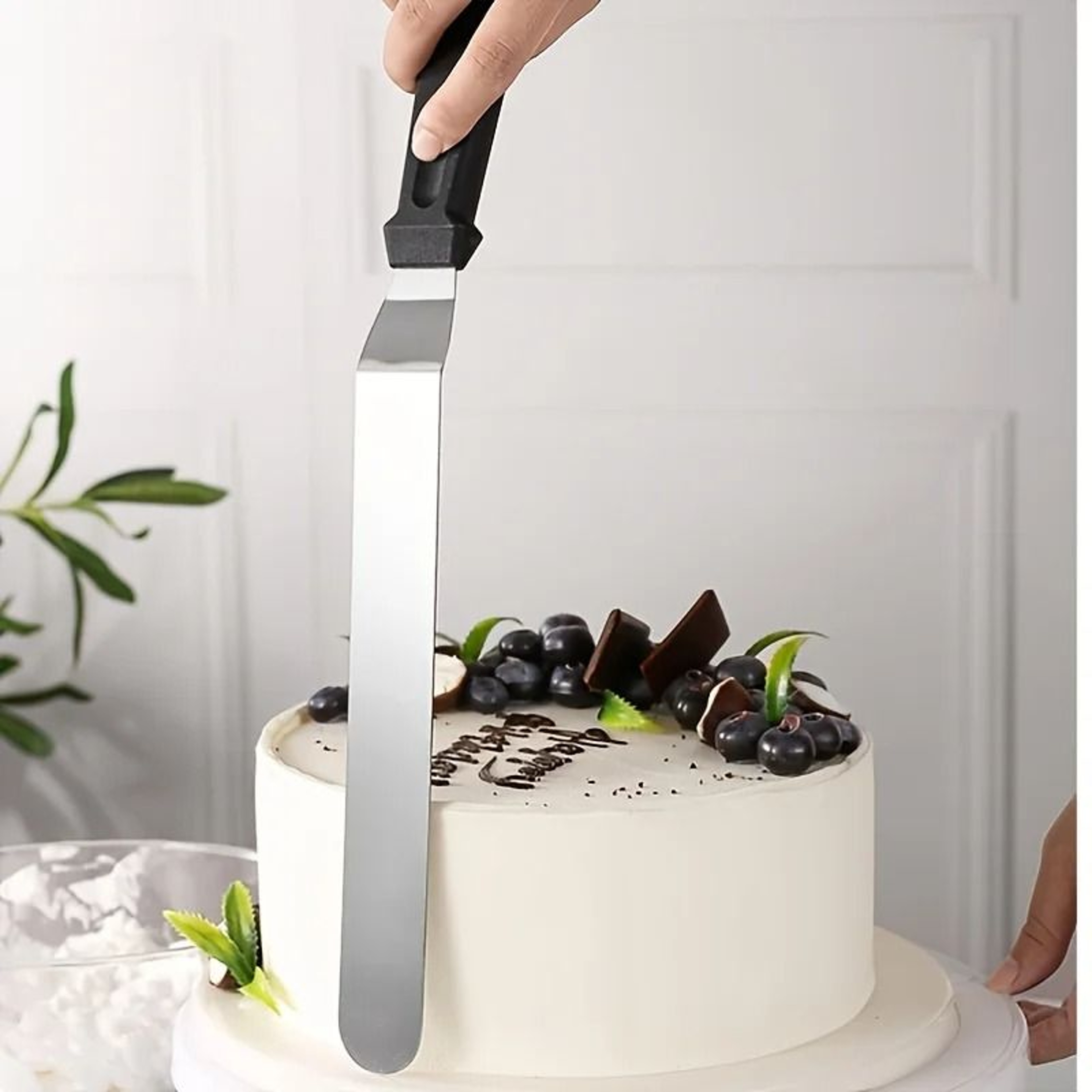 3 Piece Stainless Steel Offset Cake Spatula Set 4