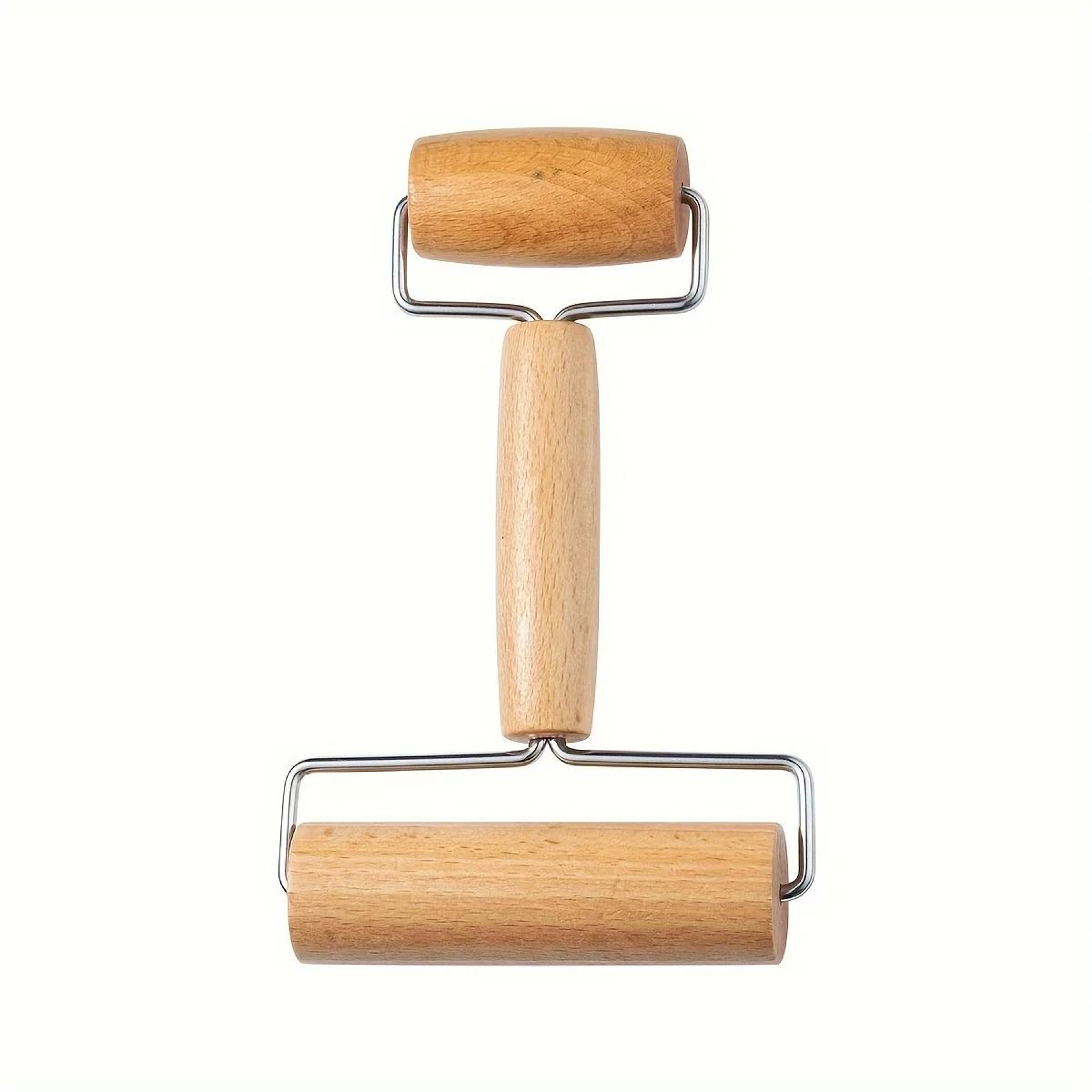 Double Sided Wooden Dough And Clay Roller 4