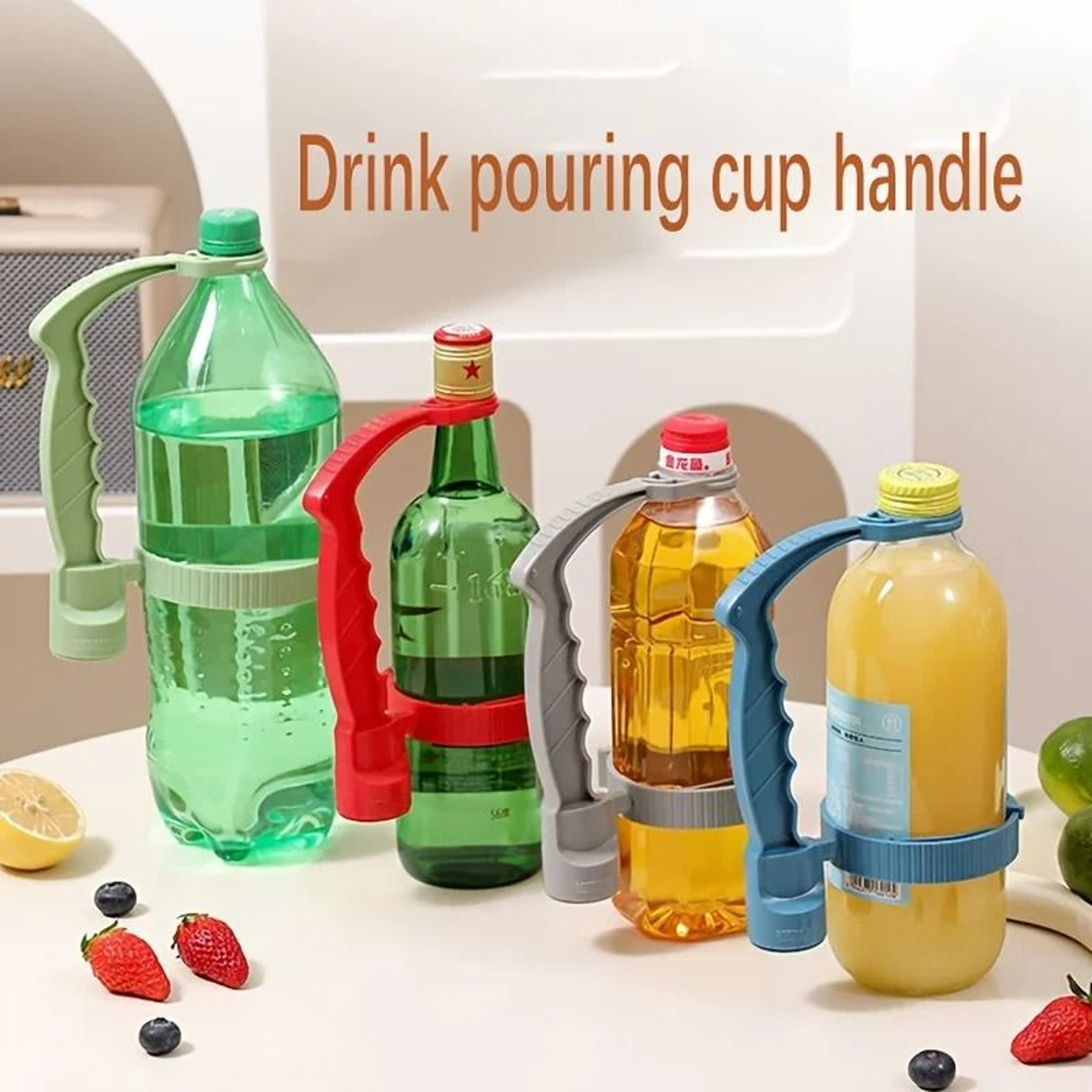 Adjustable Beverage Pouring Handle And Opener 0