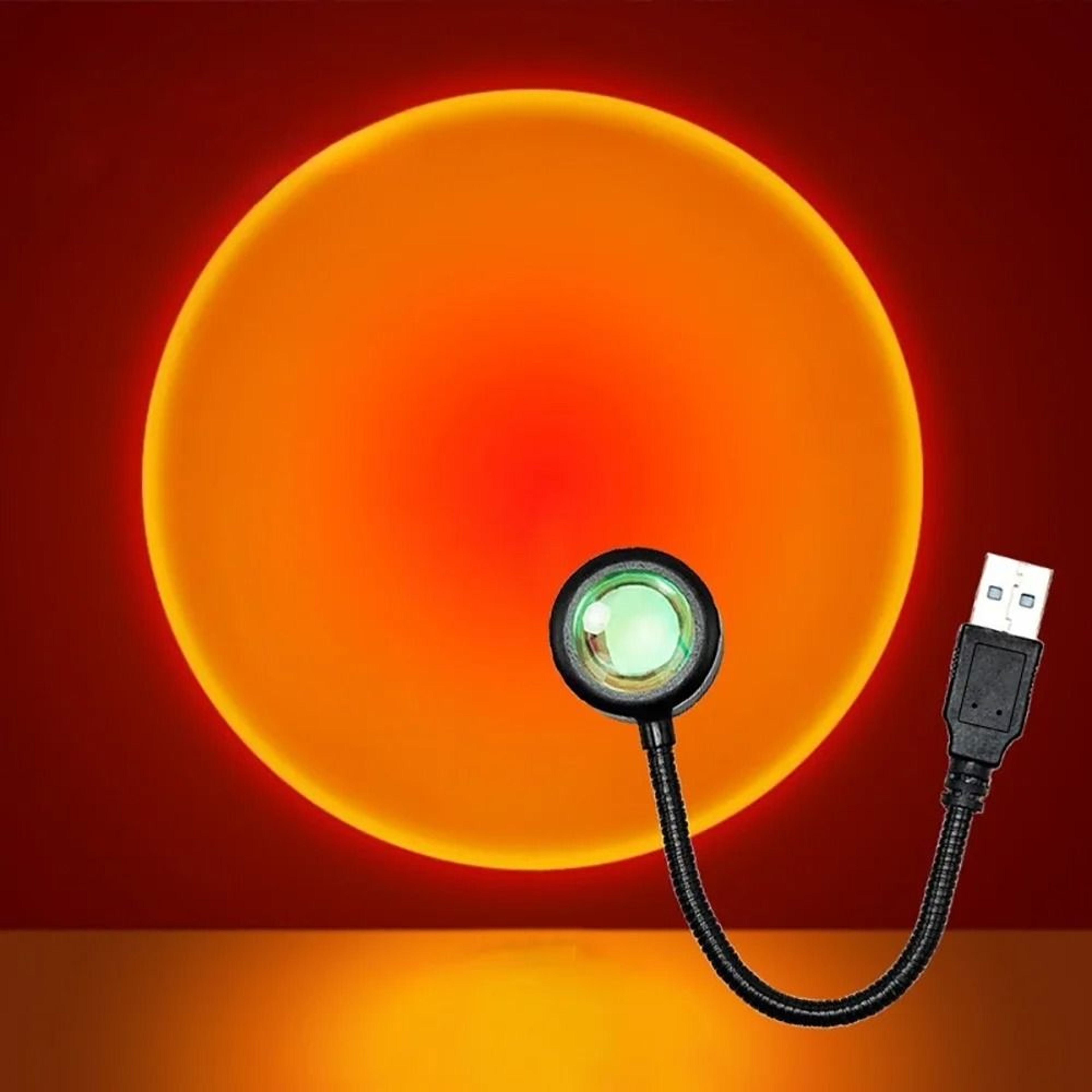 LED Rainbow Neon Sunset Projection Lamp 8