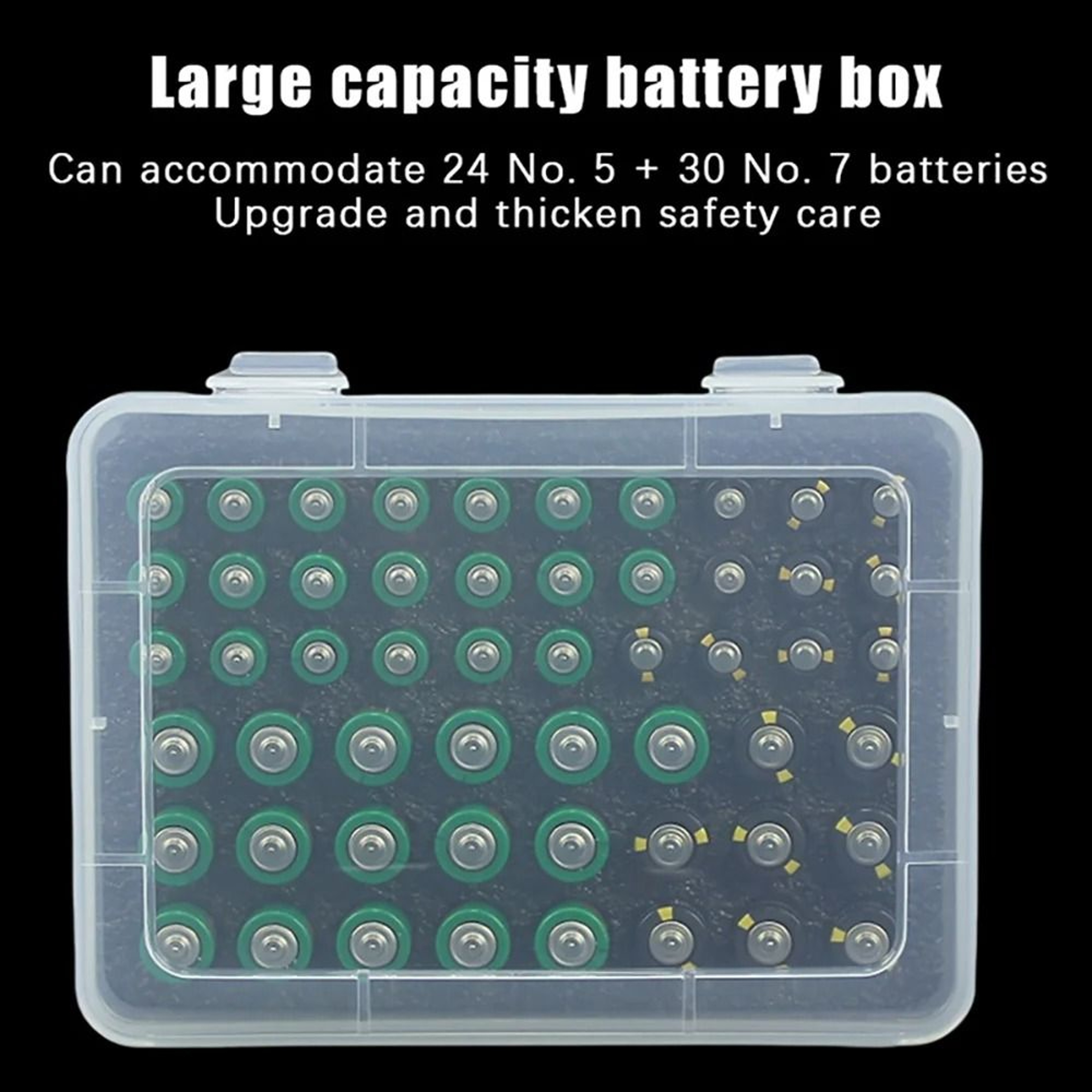 54Slot MultiSize AA And AAA Battery Organizer Box 2