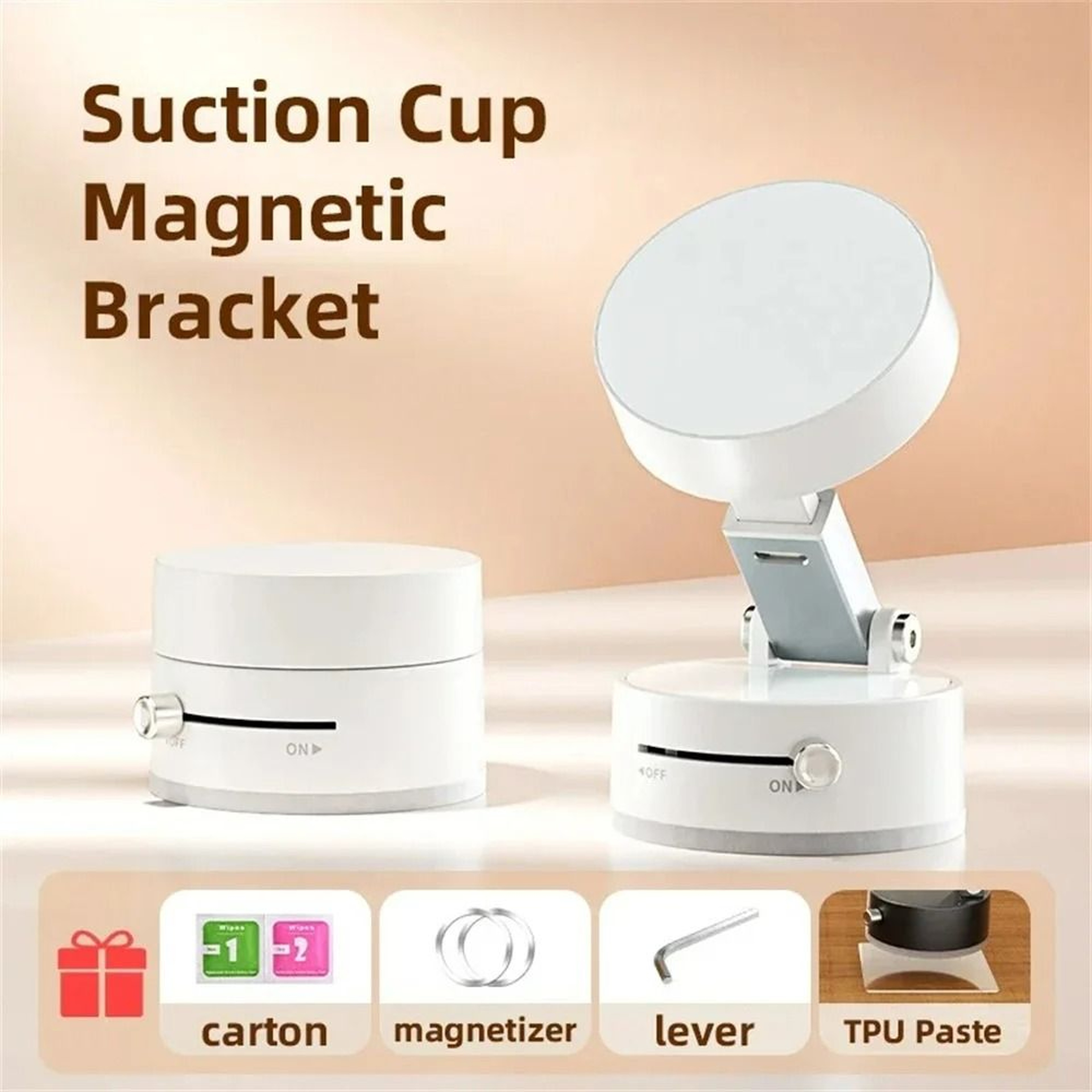 Mini DualSided Magnetic Vacuum Suction Phone Stand 6