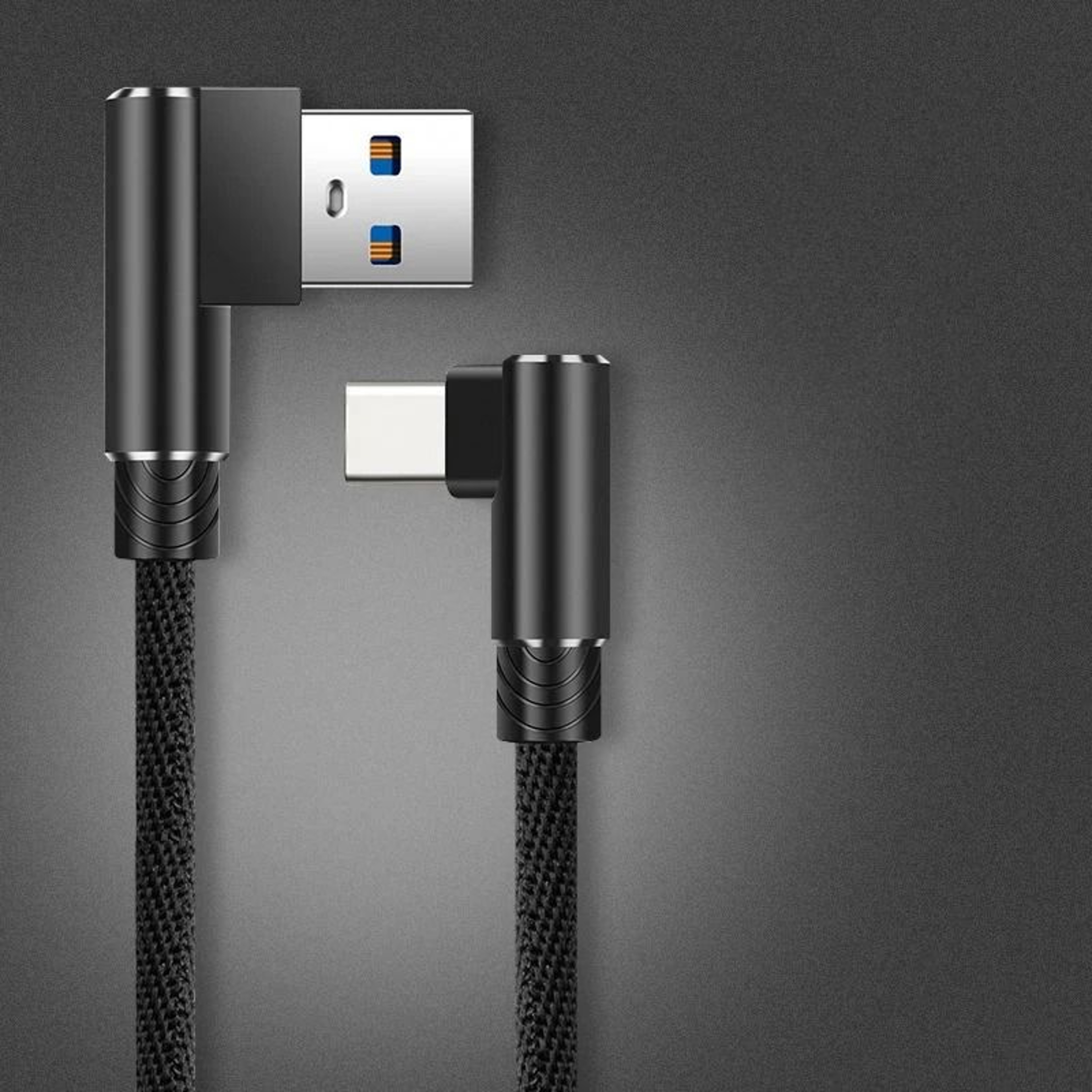 40W 5A High Speed 90 Degree Elbow Type C Charging Cable 7