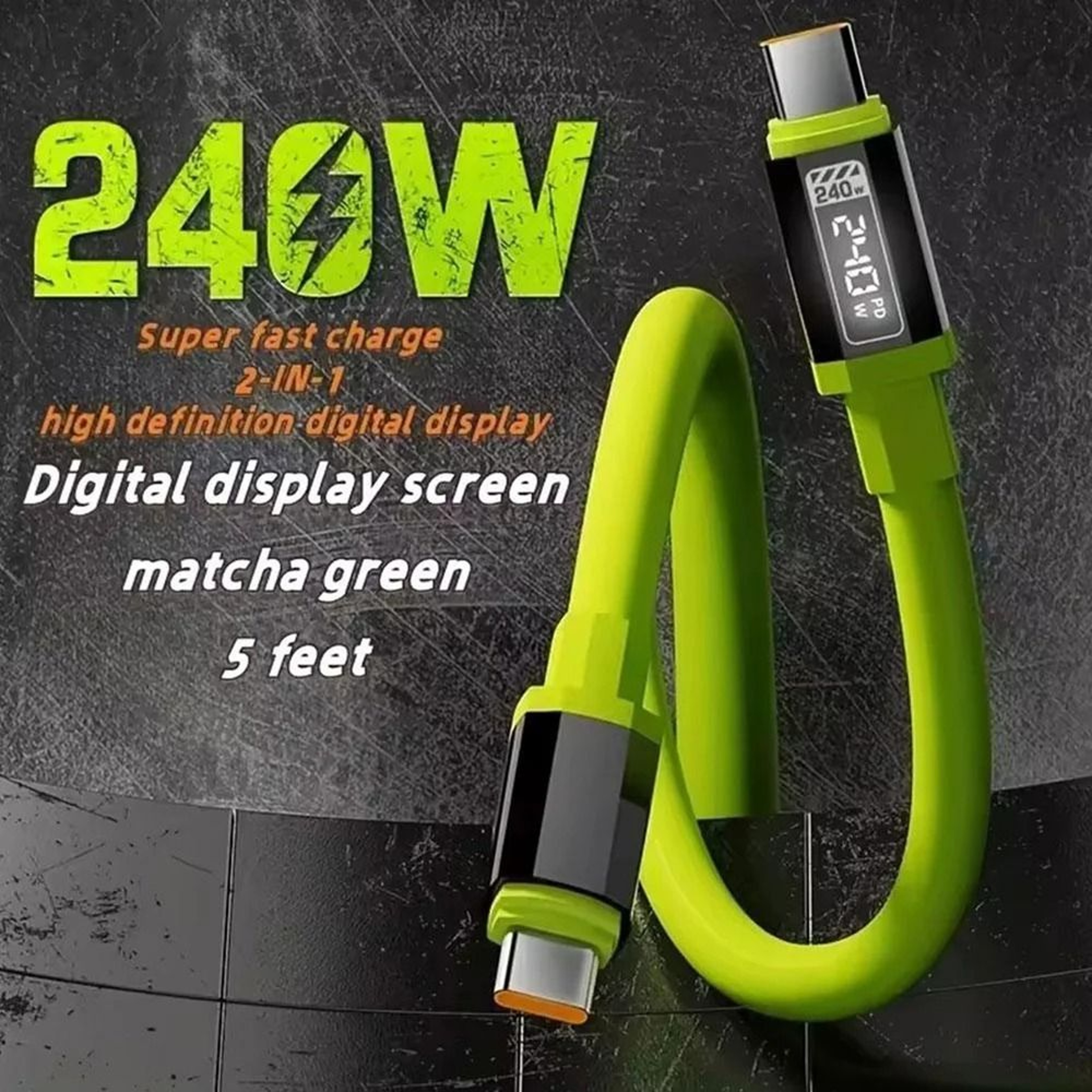 240W Ultra High Capacity Professional USB C To USB C Data Cable 0