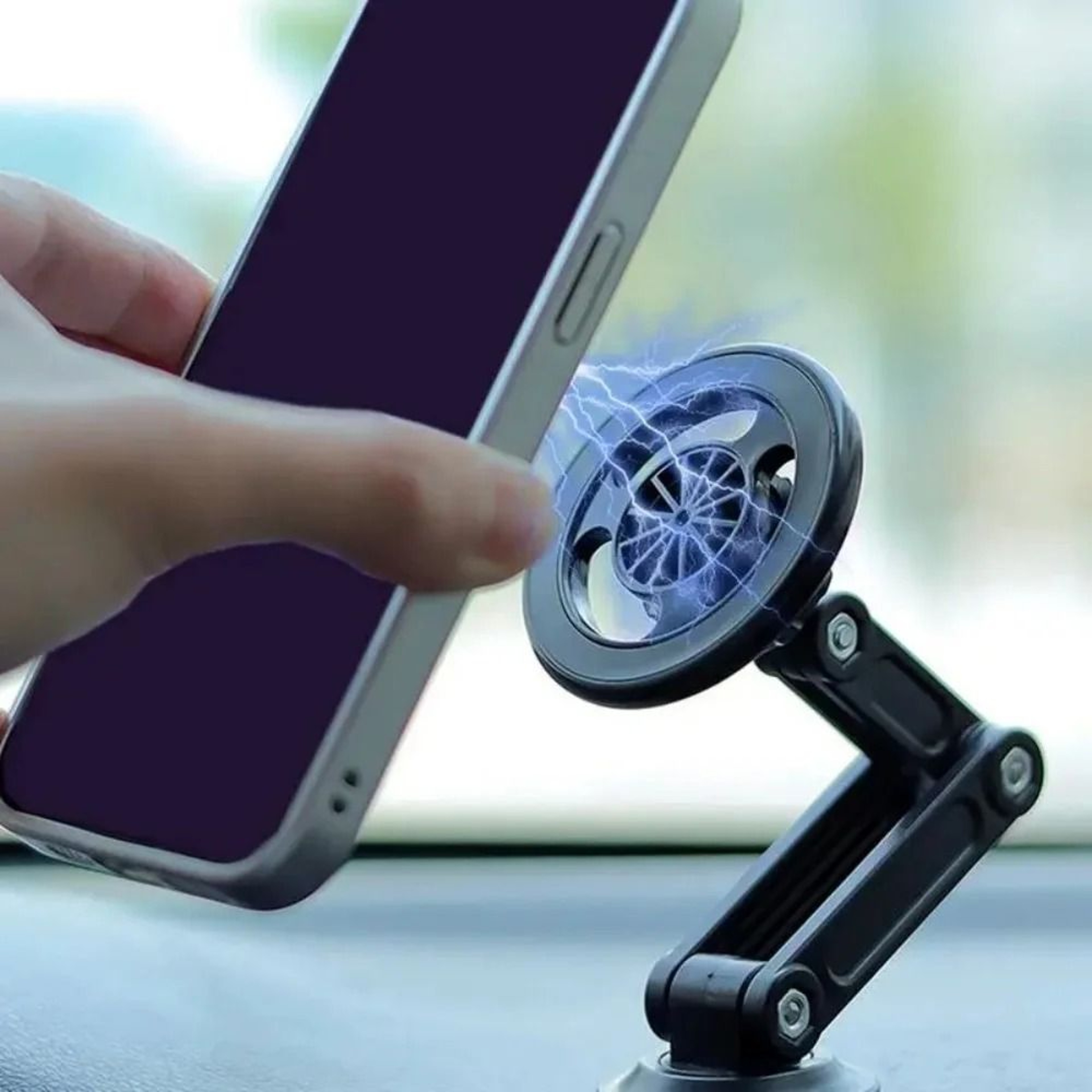 360 Rotation Magnetic Car Dashboard Phone Holder 4