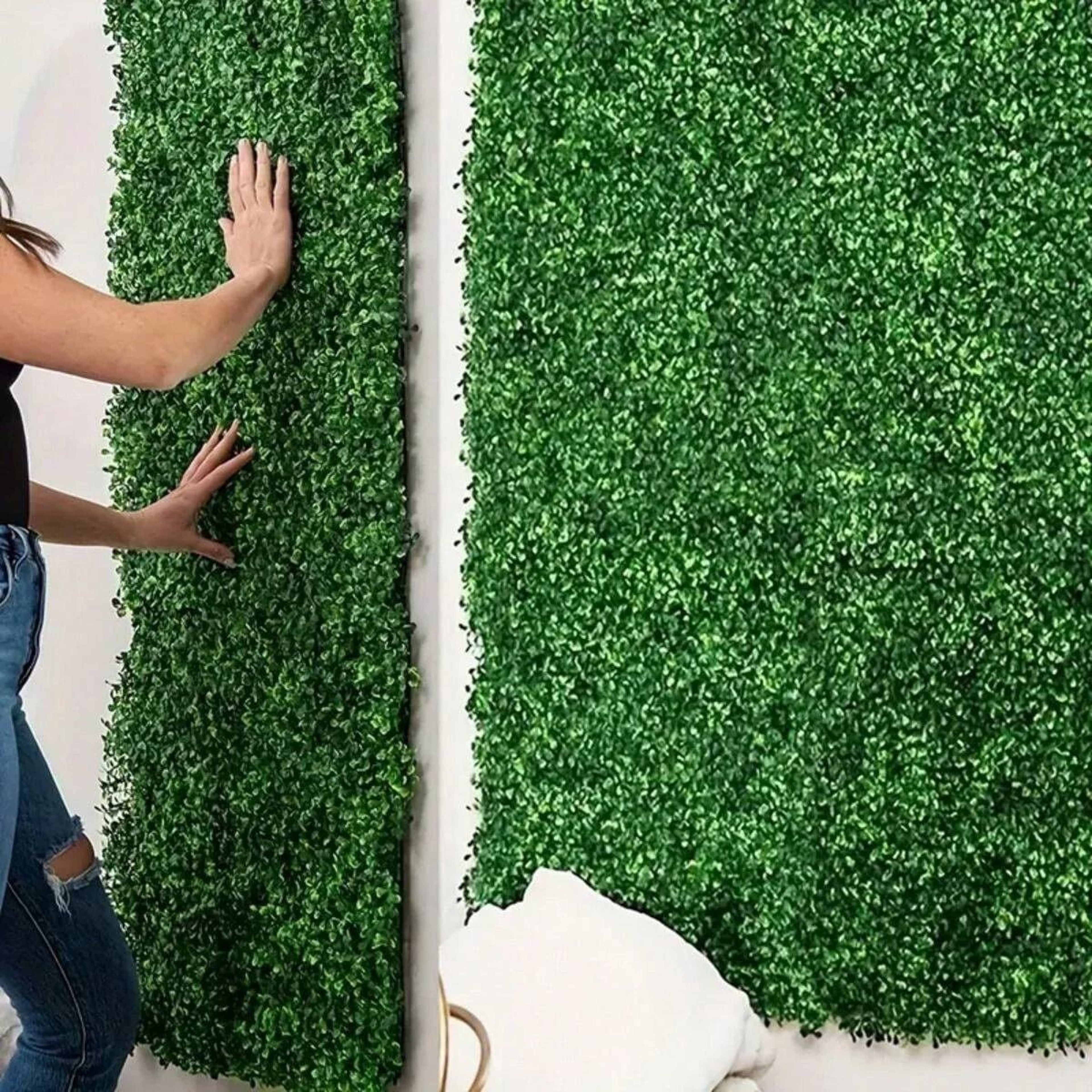 High Density Artificial Boxwood Grass Wall Panels 2
