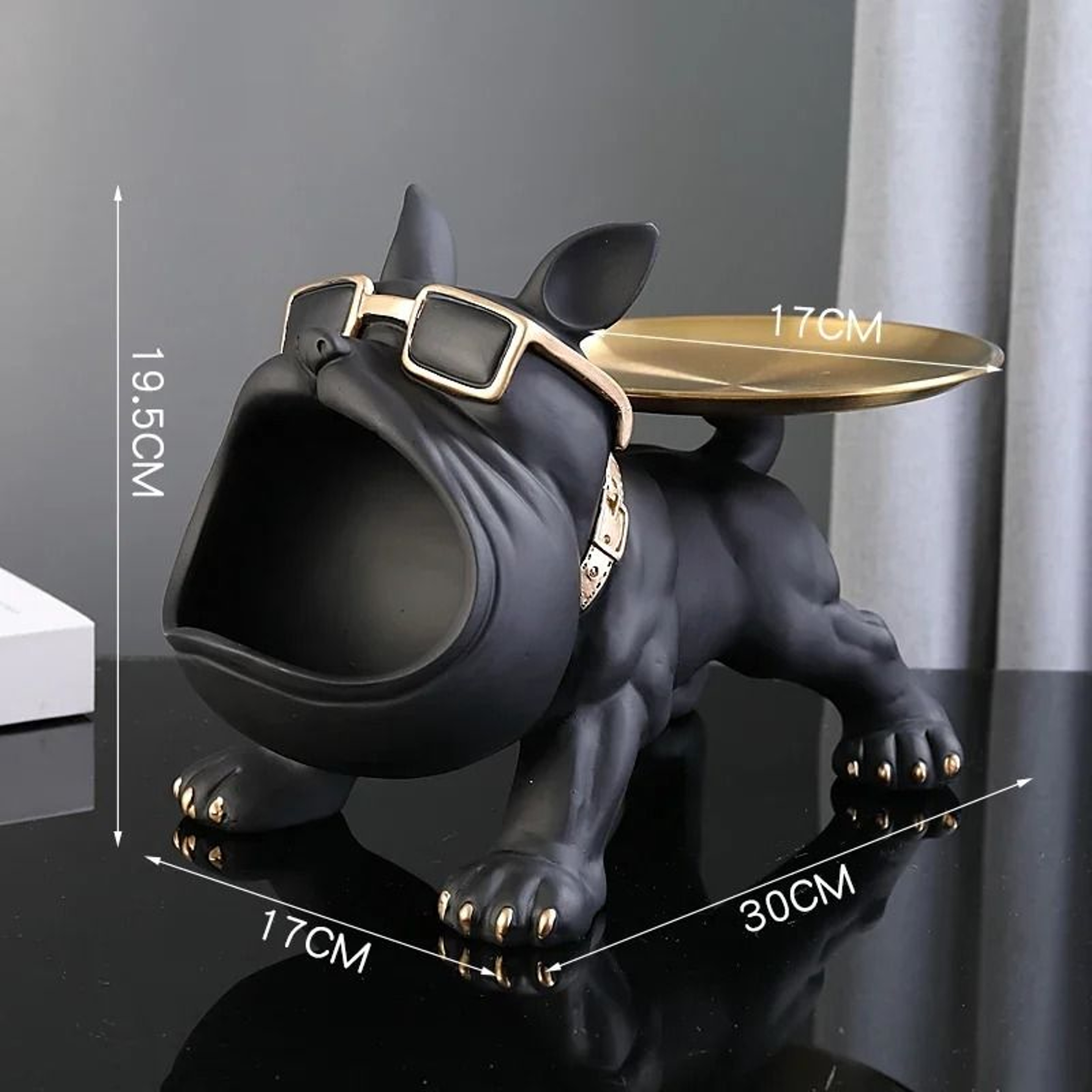 Modern Bulldog Figurine Storage Sculpture And Home Ornament 8