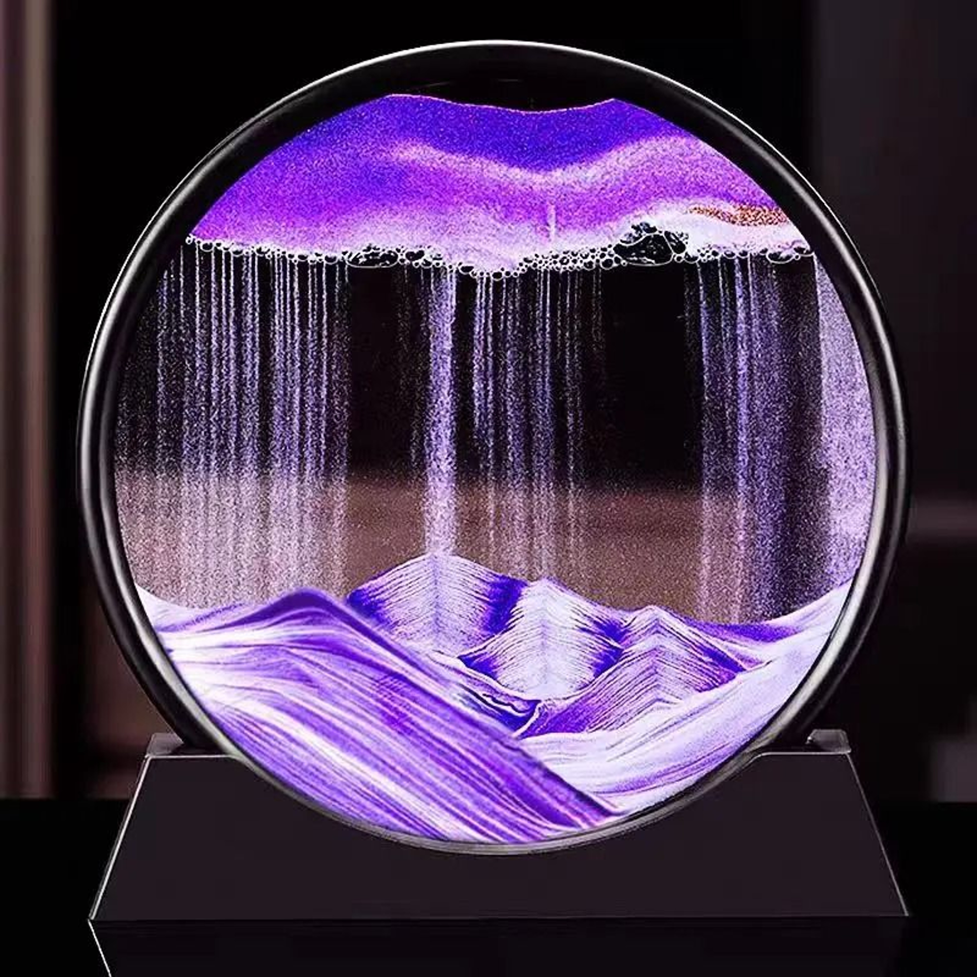 Captivating 3D Kinetic Sandscape  Rotating Quicksand Art 0