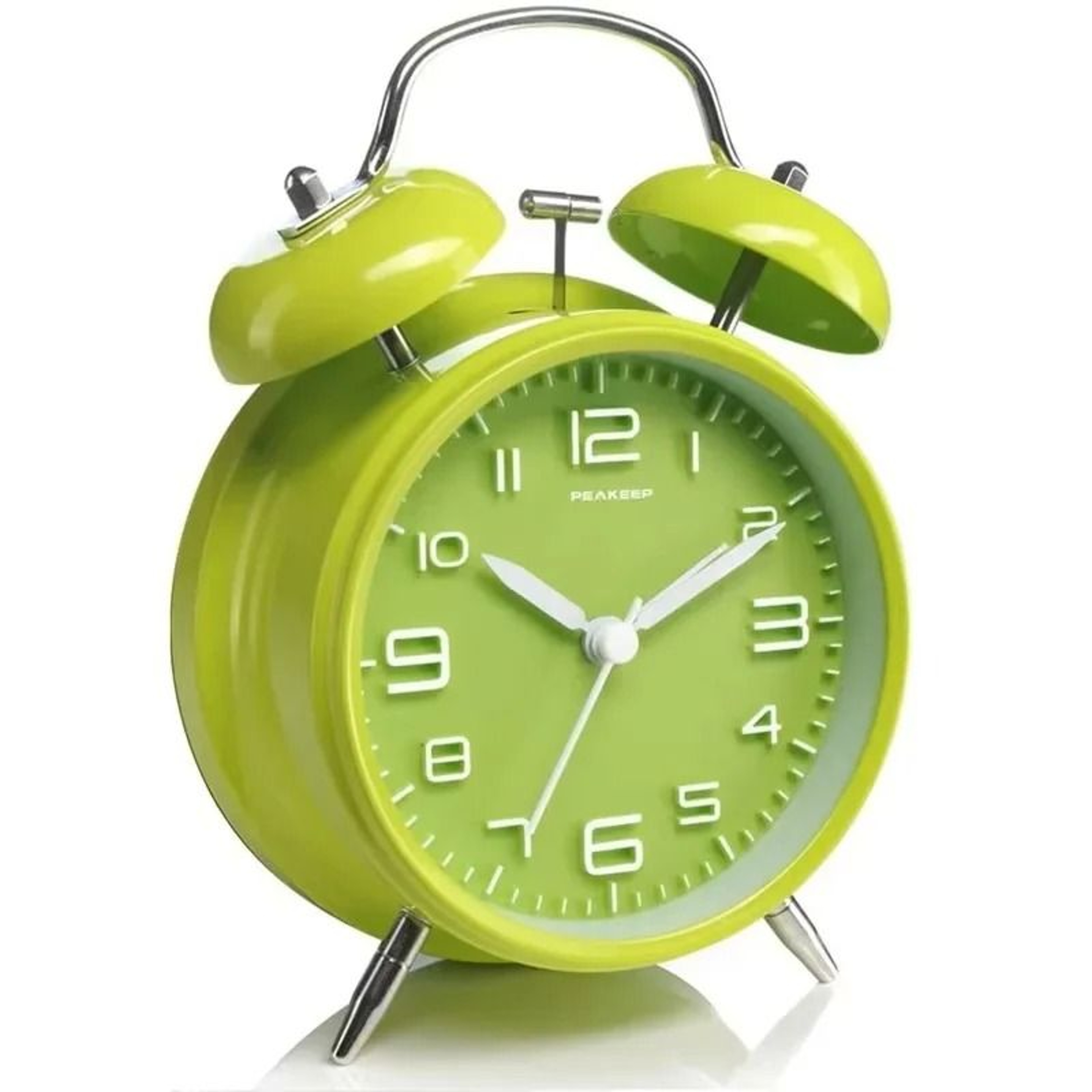 Classic 4Inch Twin Bell Extra Loud Desktop Alarm Clock 7
