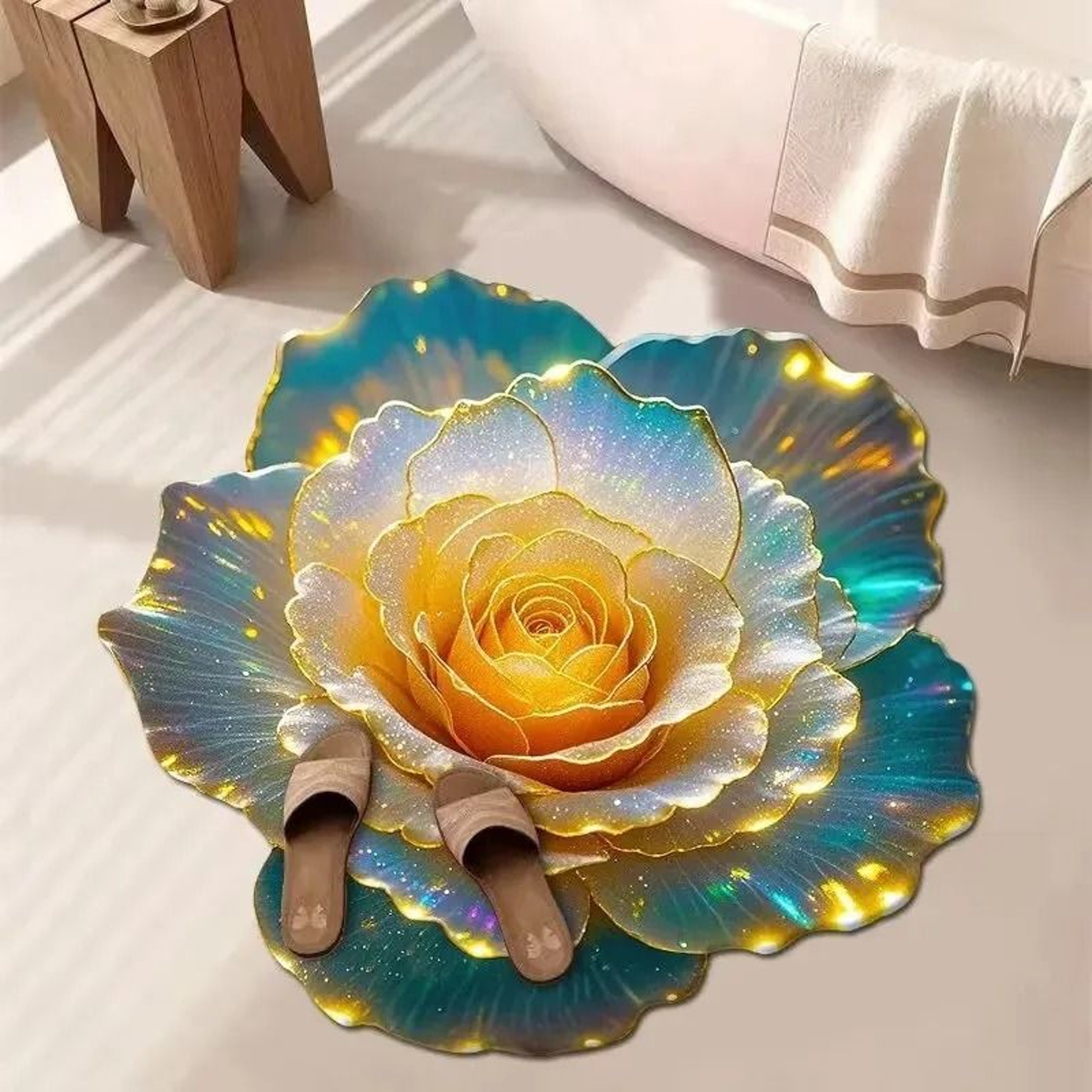 Heritage Floral Absorbent Home Accent Carpet 7